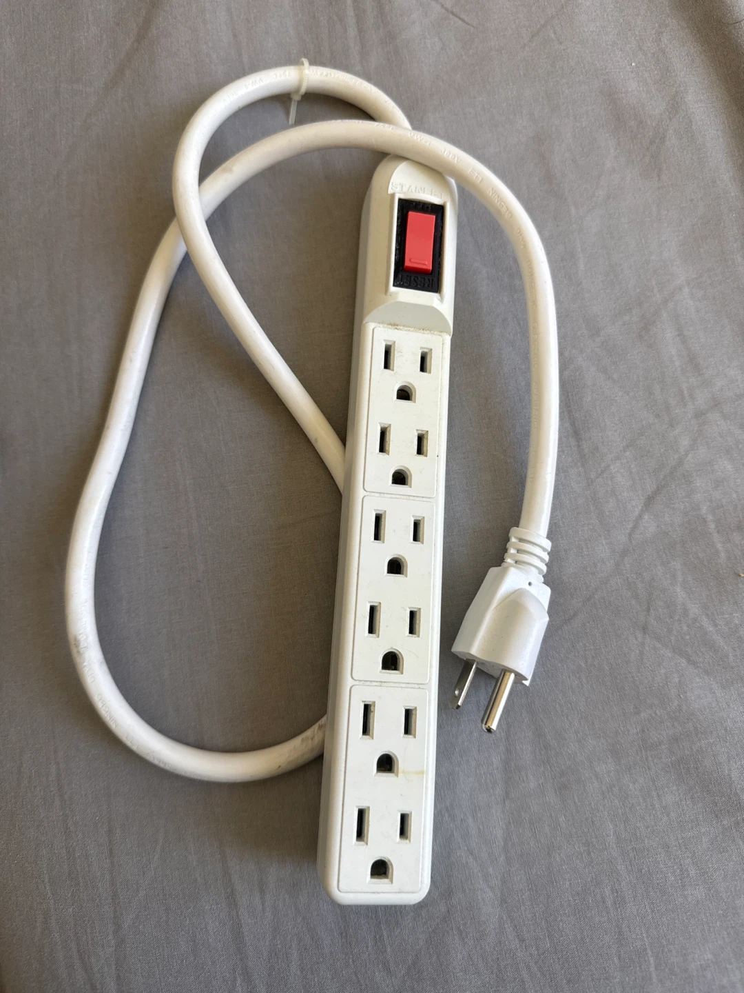 Stanley 6-Outlet Power Strip with On/Off Switch