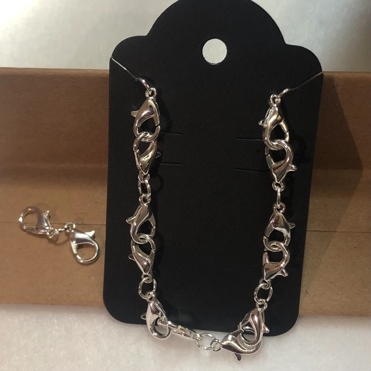 Silver Clasp Bracelet with Extra Clasp