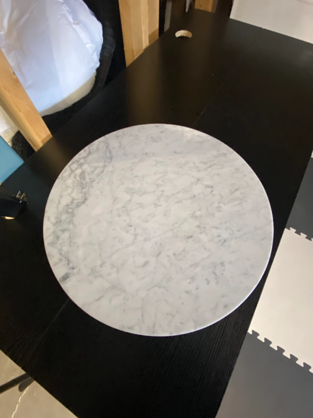 Round Marble Table Decor