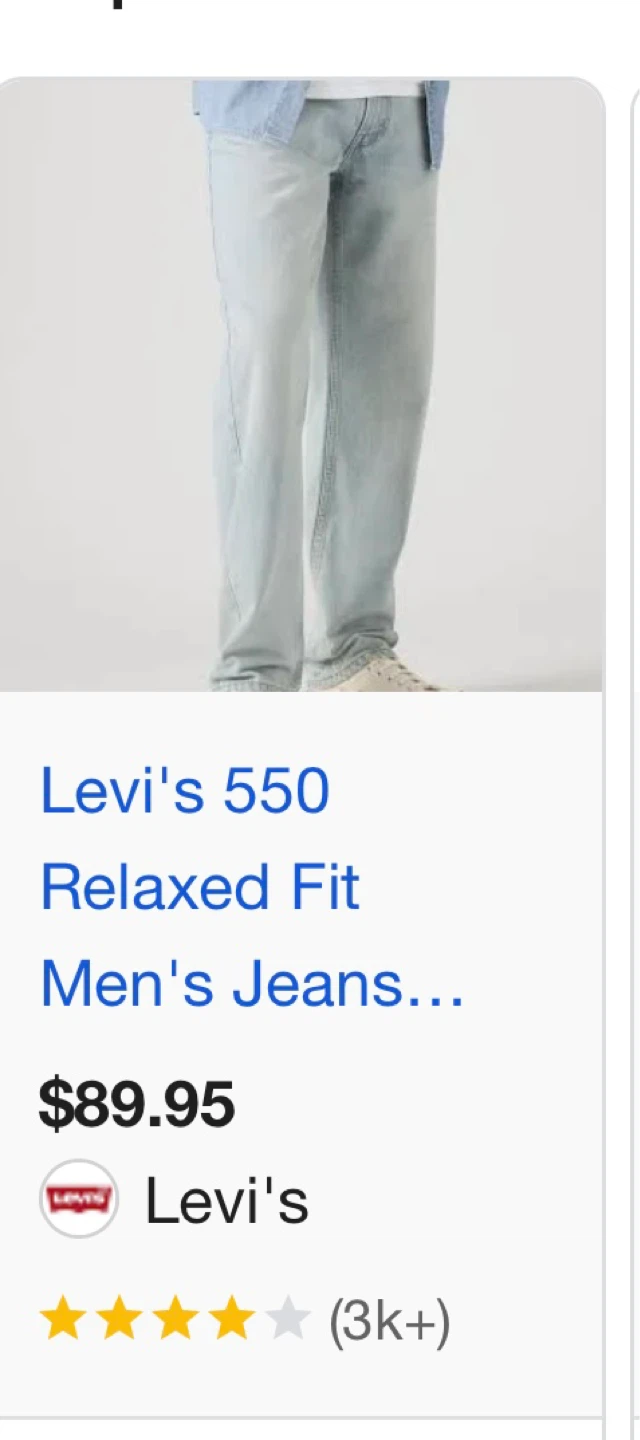 Levi's 550 Relaxed Fit Jeans Men's Size 32x32-Brand New - photo 3