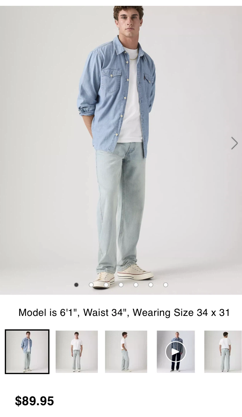 Levi's 550 Relaxed Fit Jeans Men's Size 32x32-Brand New - photo 4