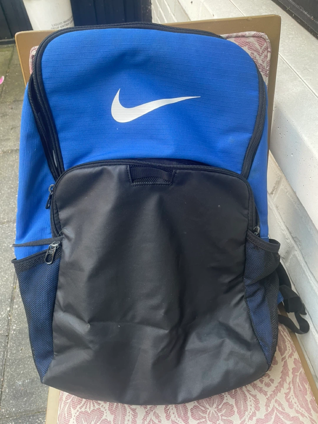 Nike Brasilia Backpack - Blue (7/10 Condition)