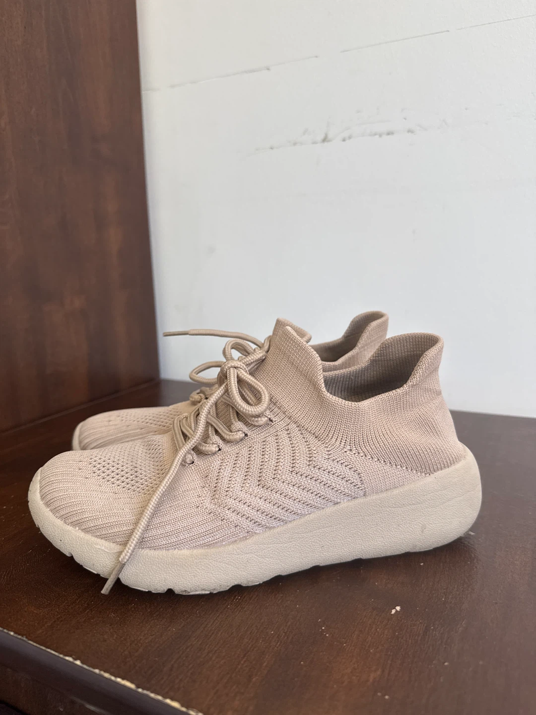 Women's Knit Sneakers - Beige - photo 3