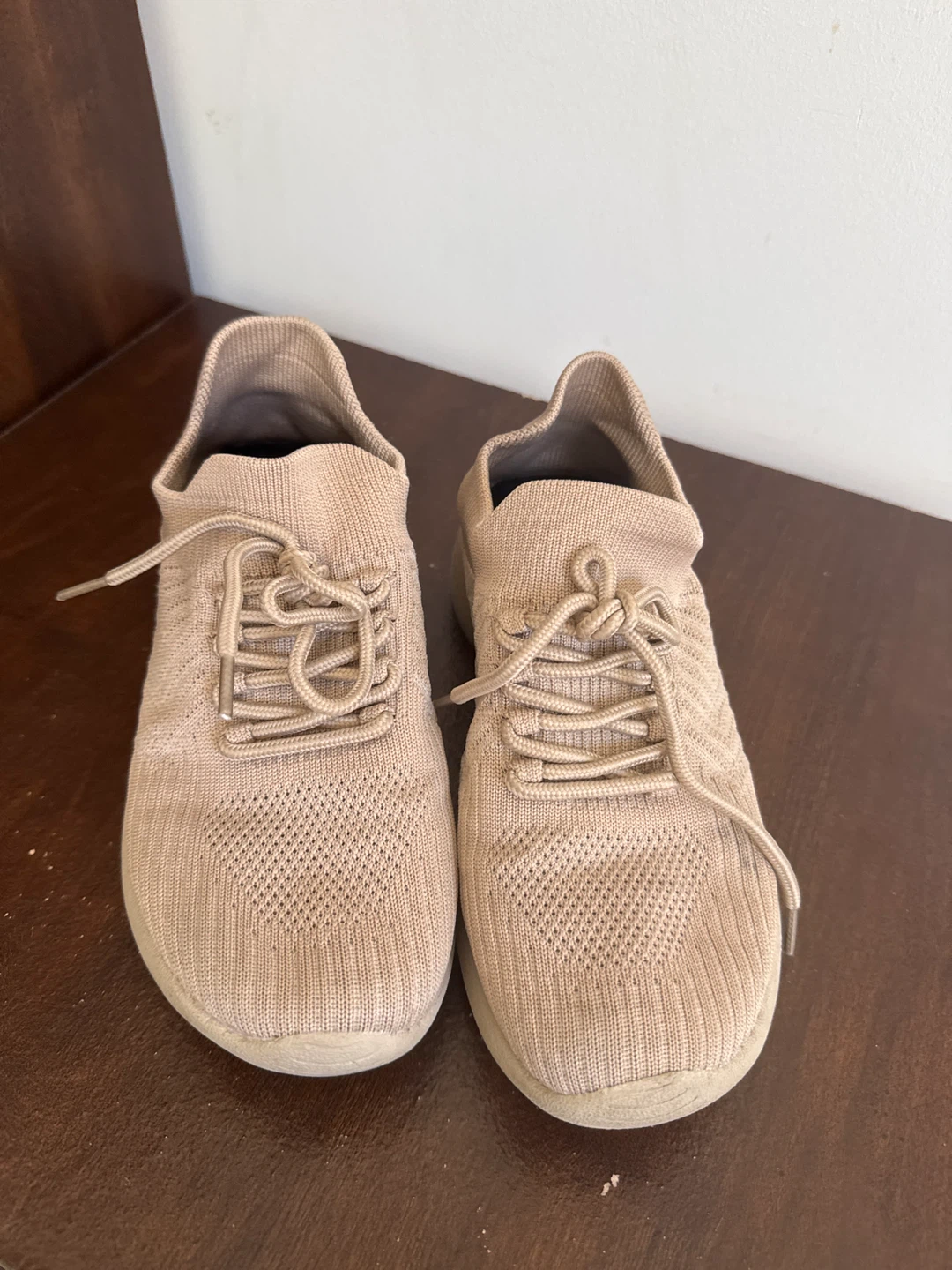 Women's Knit Sneakers - Beige - photo 4
