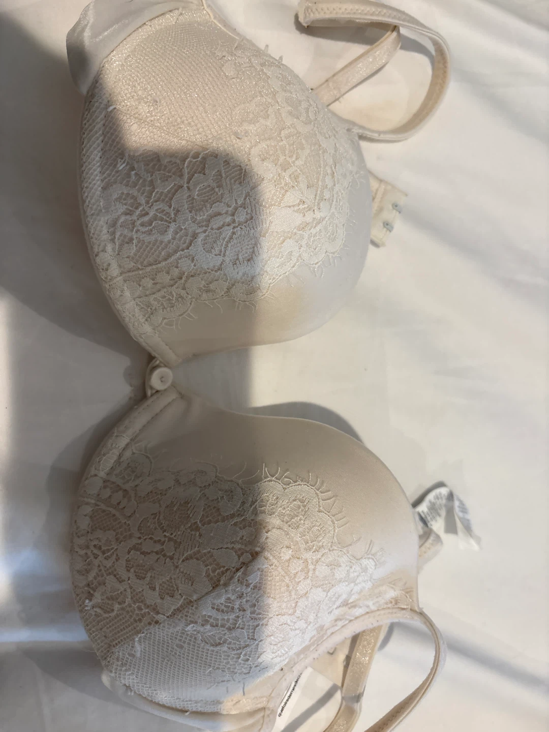 LKol Bra 34C Beige Lace Padded Underwire