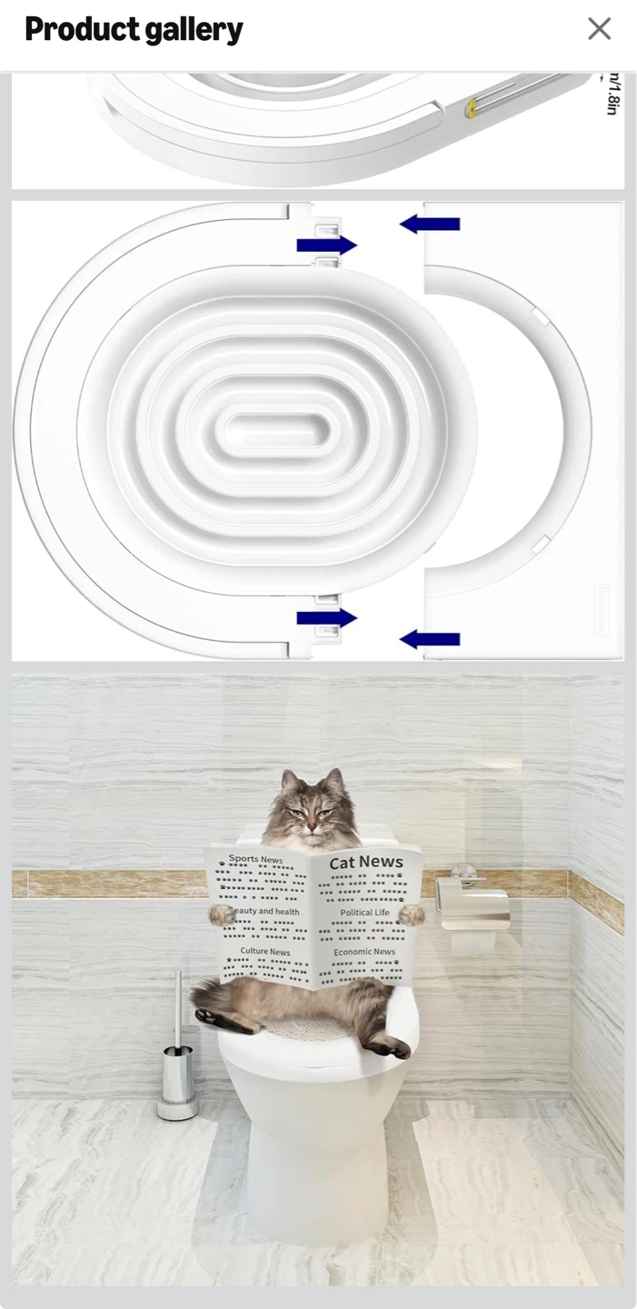 Cat Toilet Seat Training Kit - photo 5