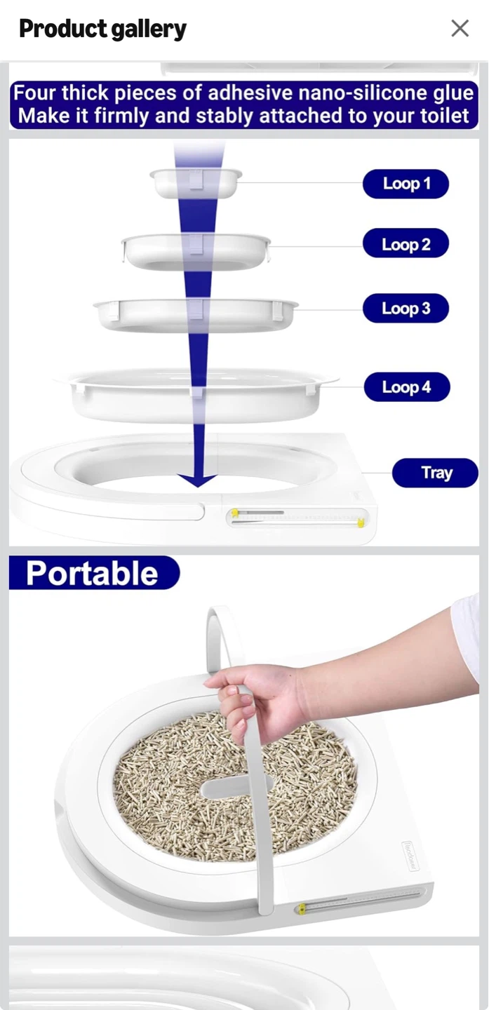 Cat Toilet Seat Training Kit - photo 3