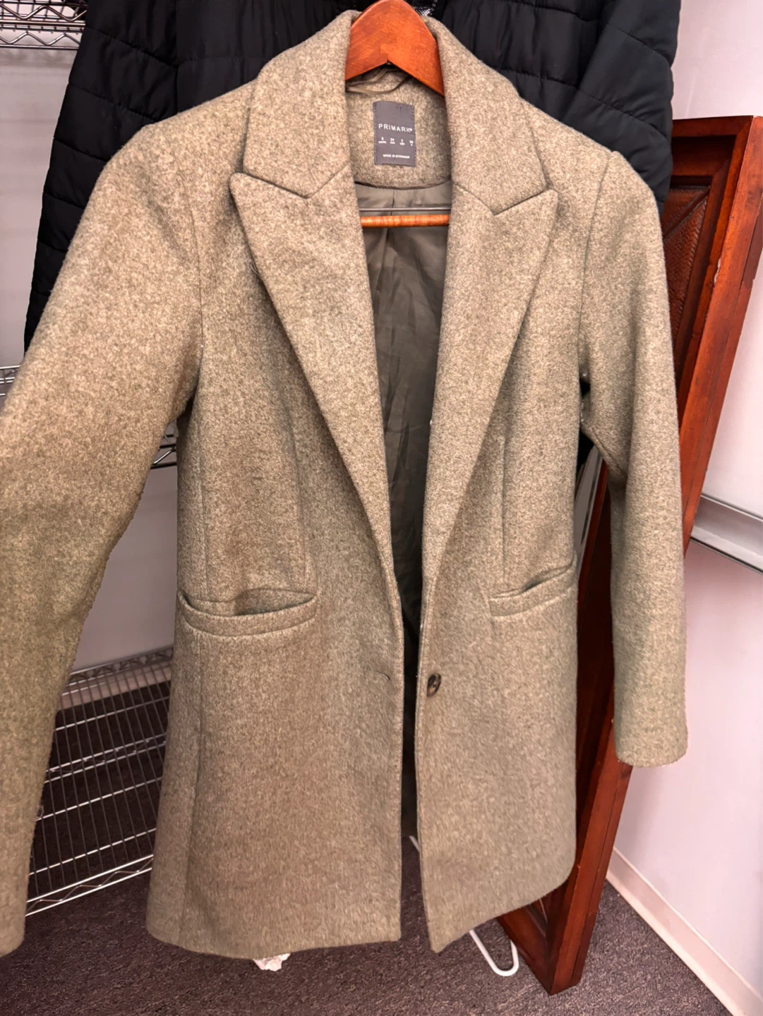 Primark Women's Wool Blend Coat - Size L - photo 4