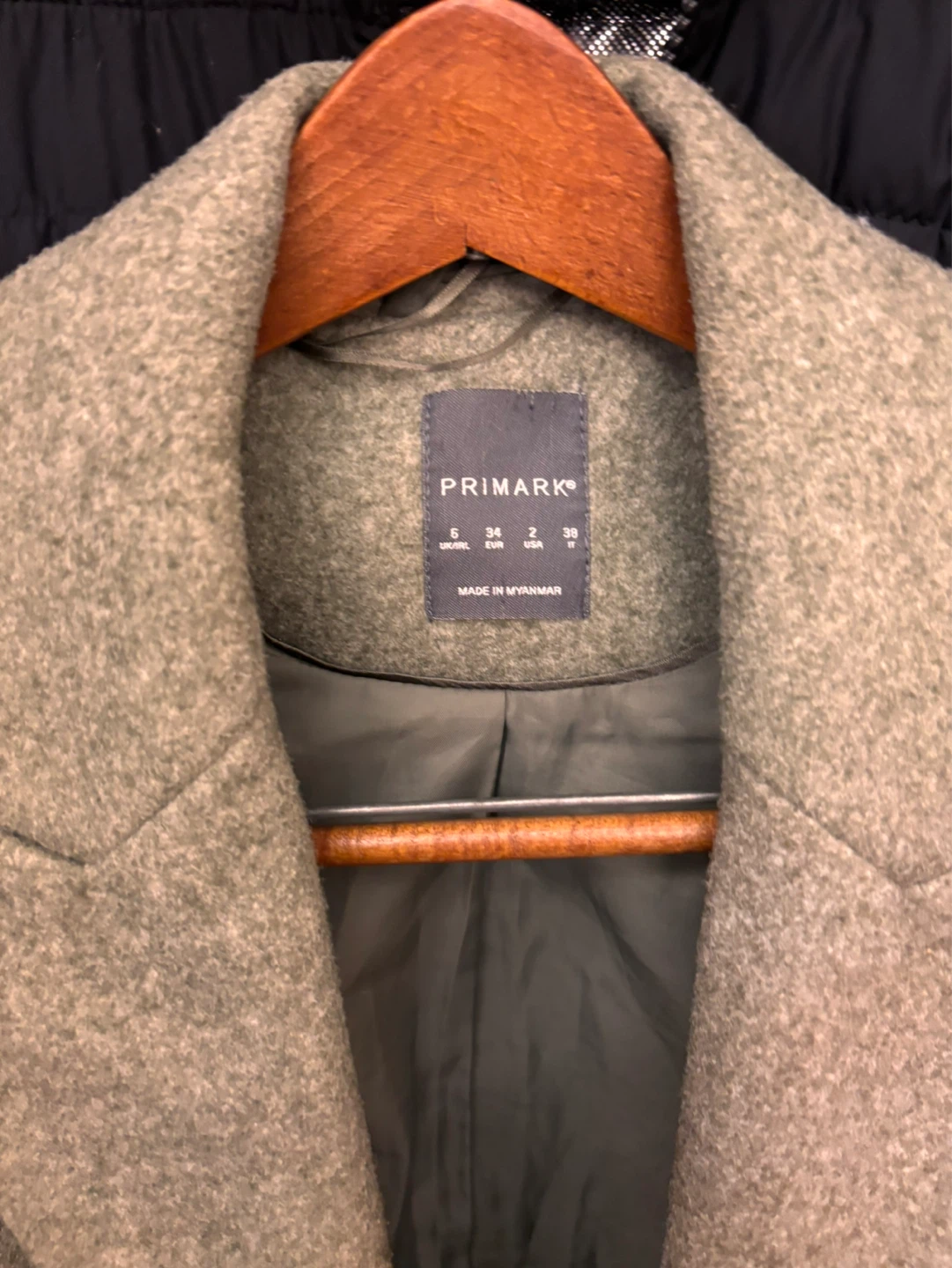 Primark Women's Wool Blend Coat - Size L - photo 3