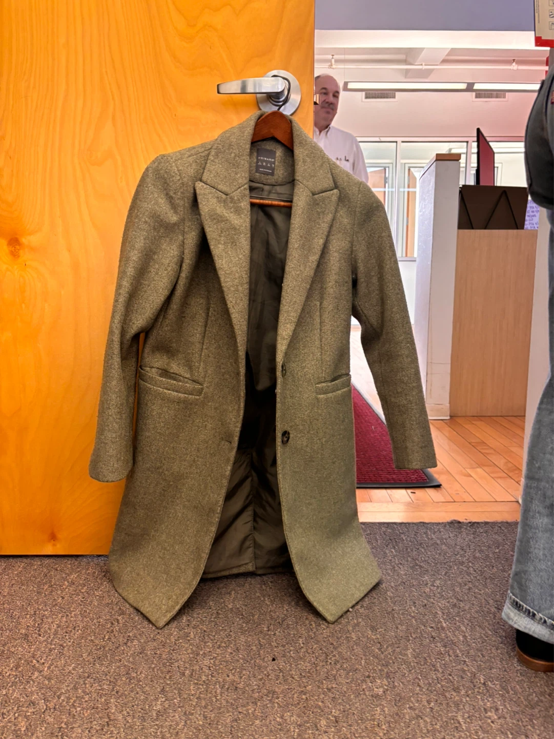 Primark Women's Wool Blend Coat - Size L - photo 2
