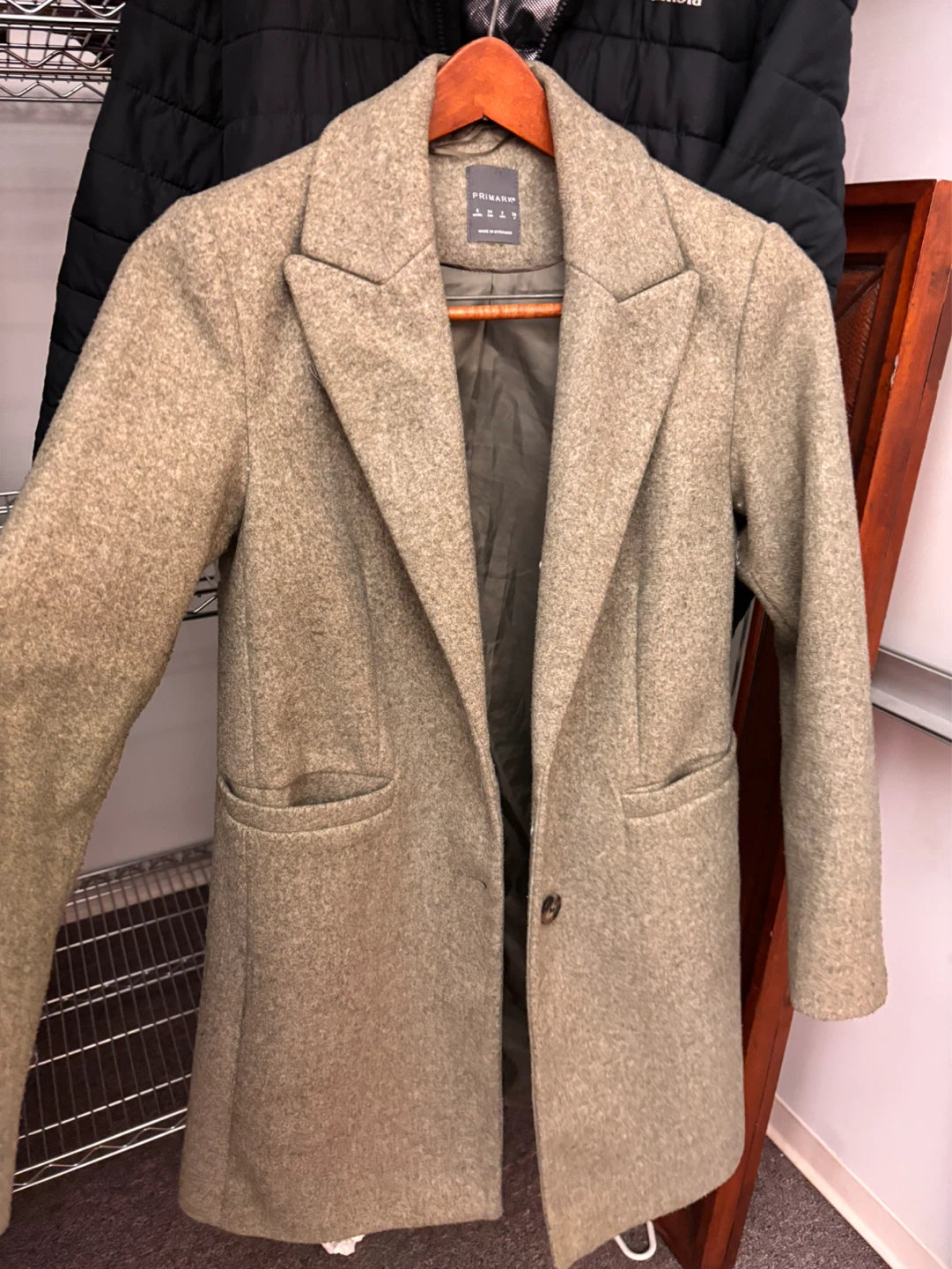 Primark Women's Wool Blend Coat - Size L - photo 5