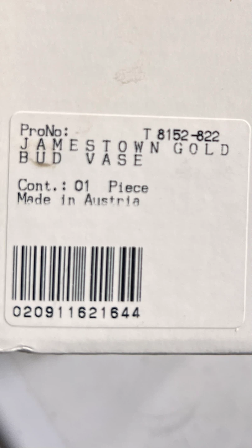 Mikasa Jamestown Gold Bud Vase - photo 4