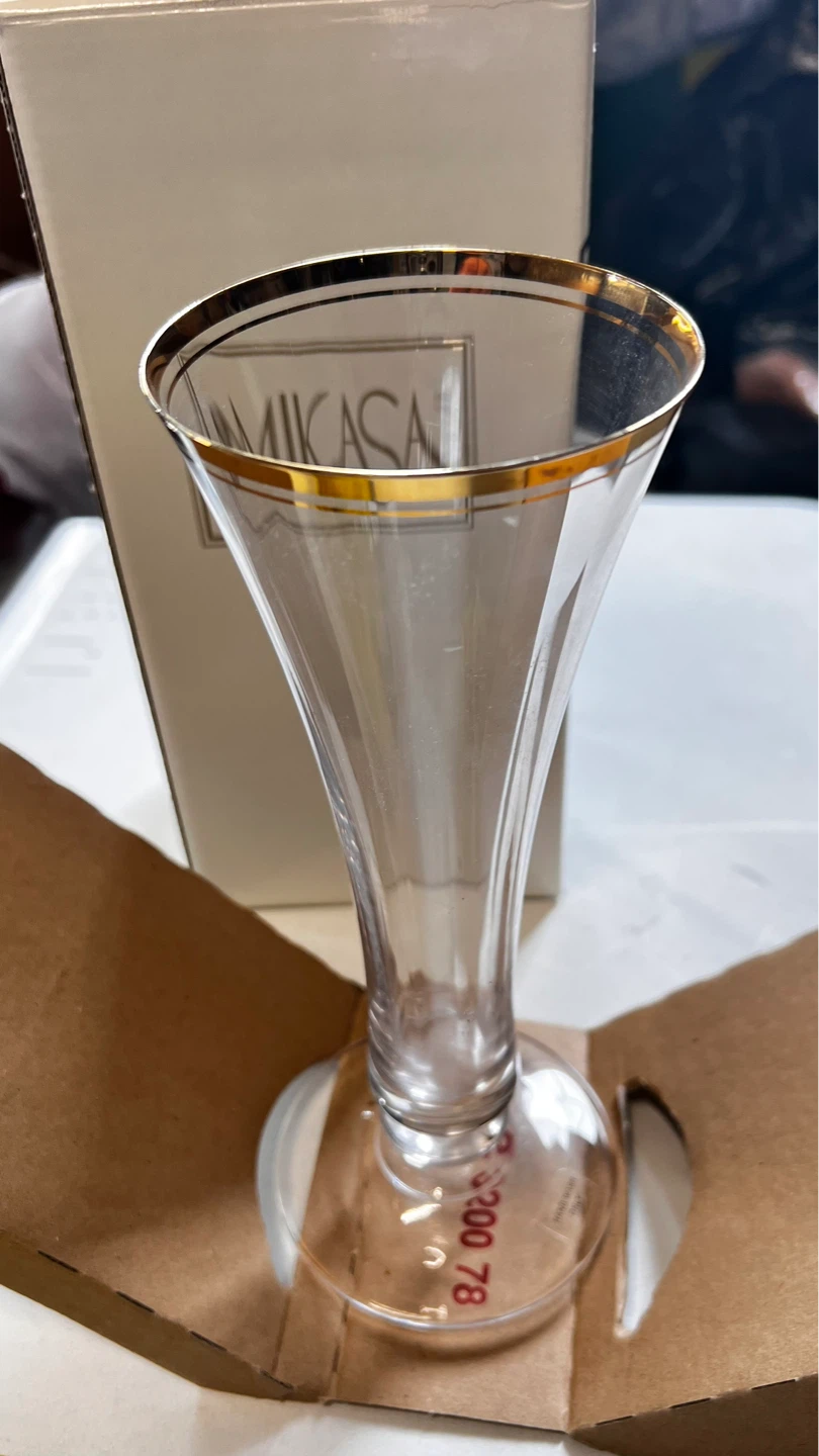 Mikasa Jamestown Gold Bud Vase