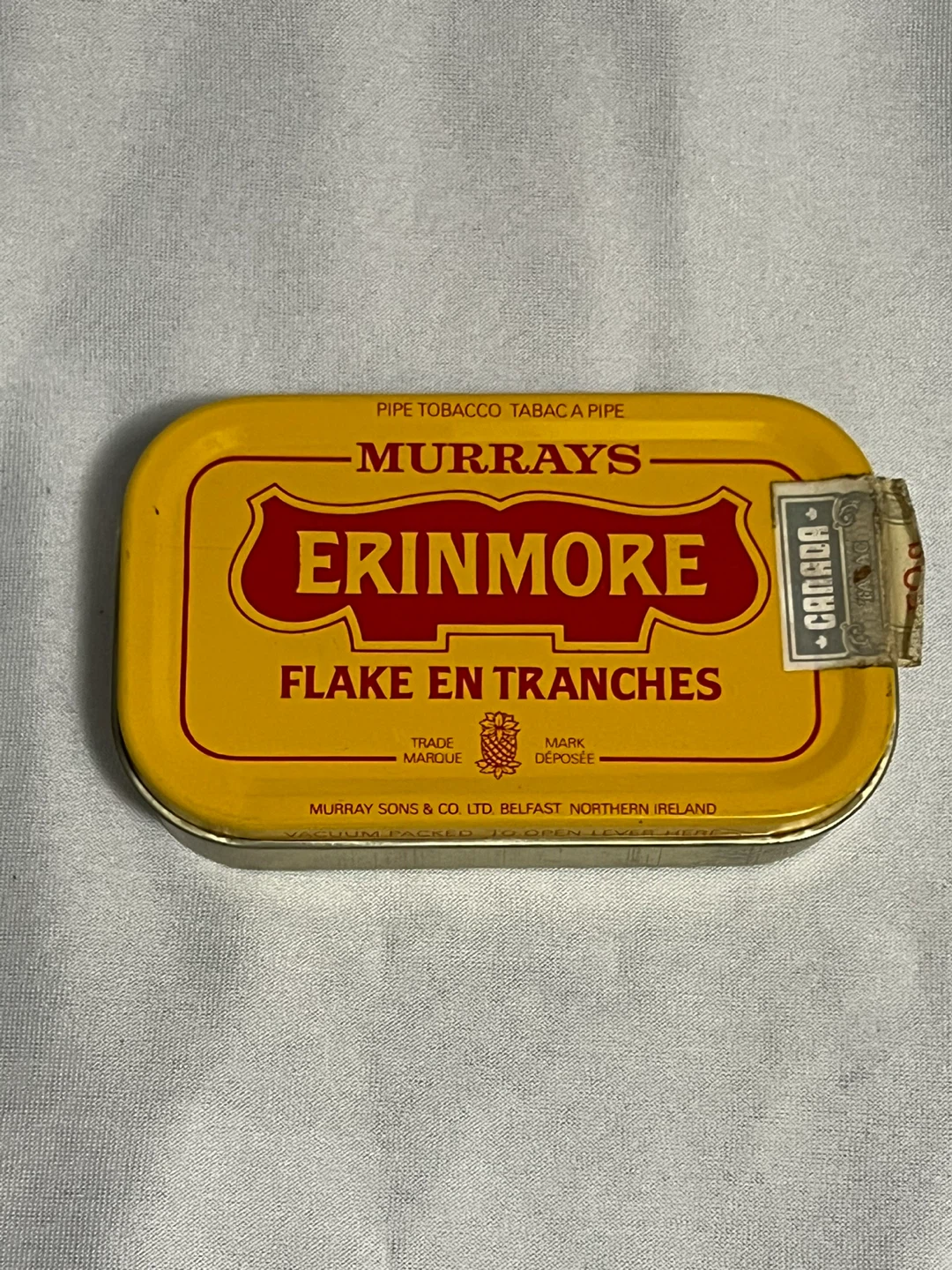 Vintage Erinmore Flake Tin