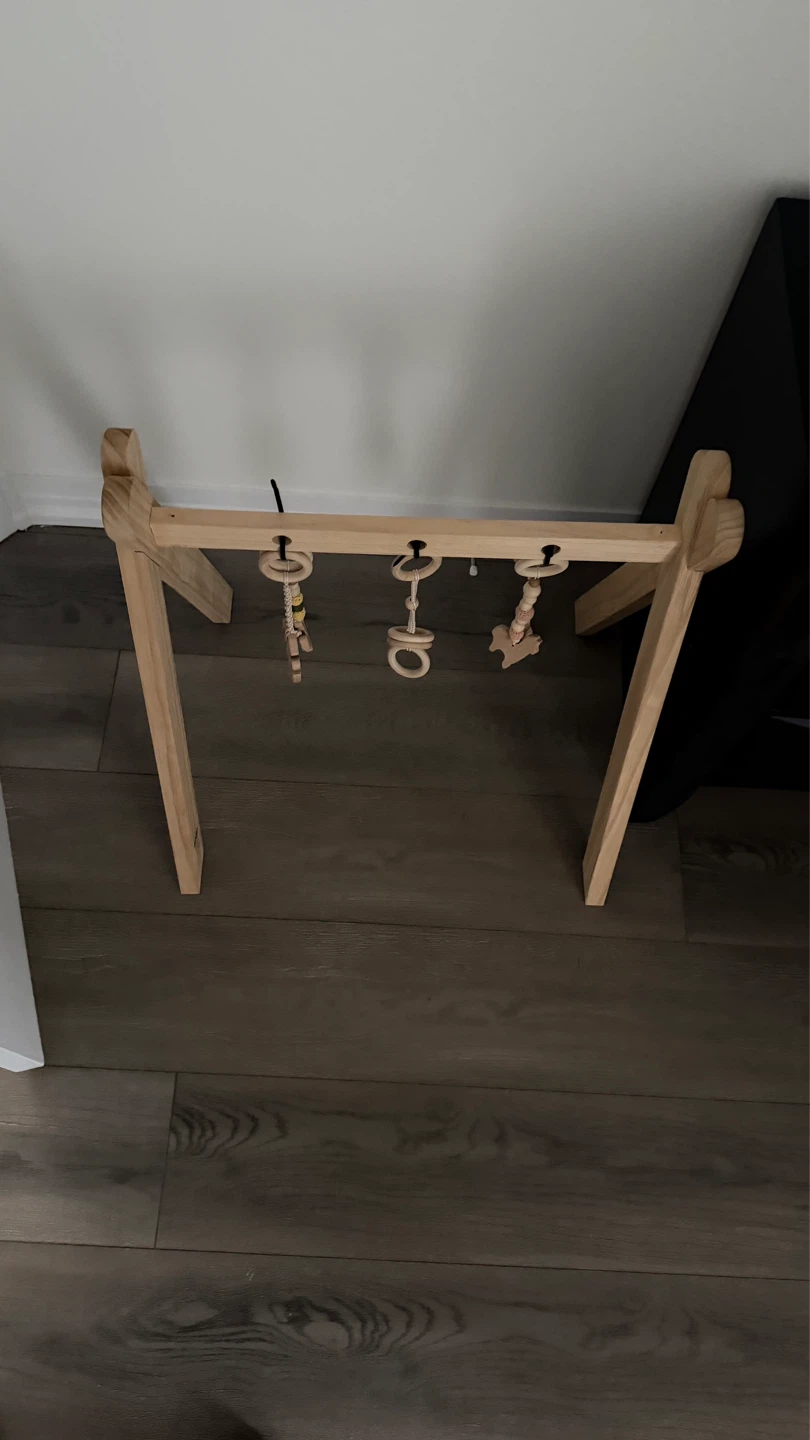Wooden Baby Play Gym with Toys - photo 2