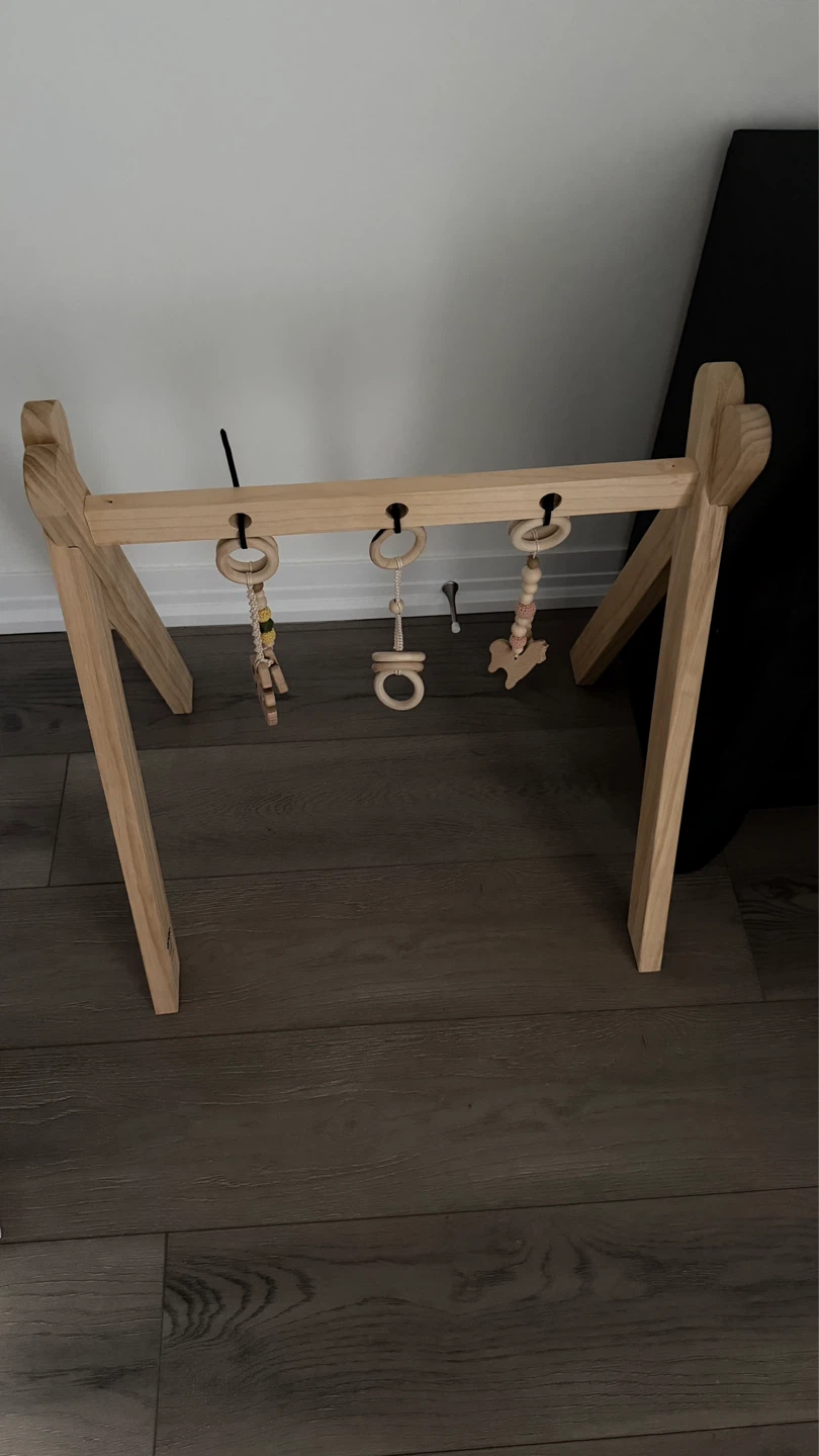 Wooden Baby Play Gym with Toys - photo 3