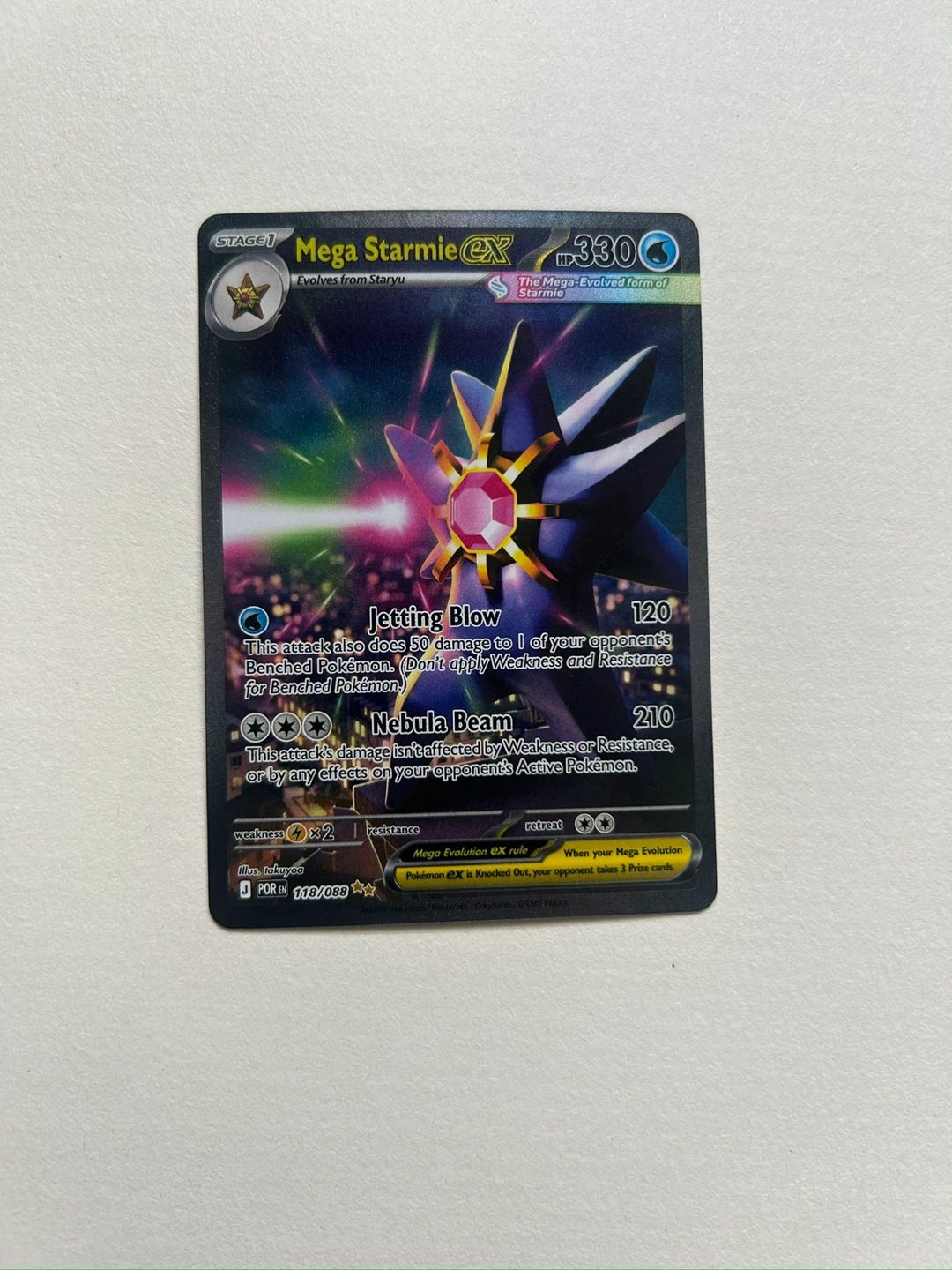 Mega Starmie EX Pokemon Card