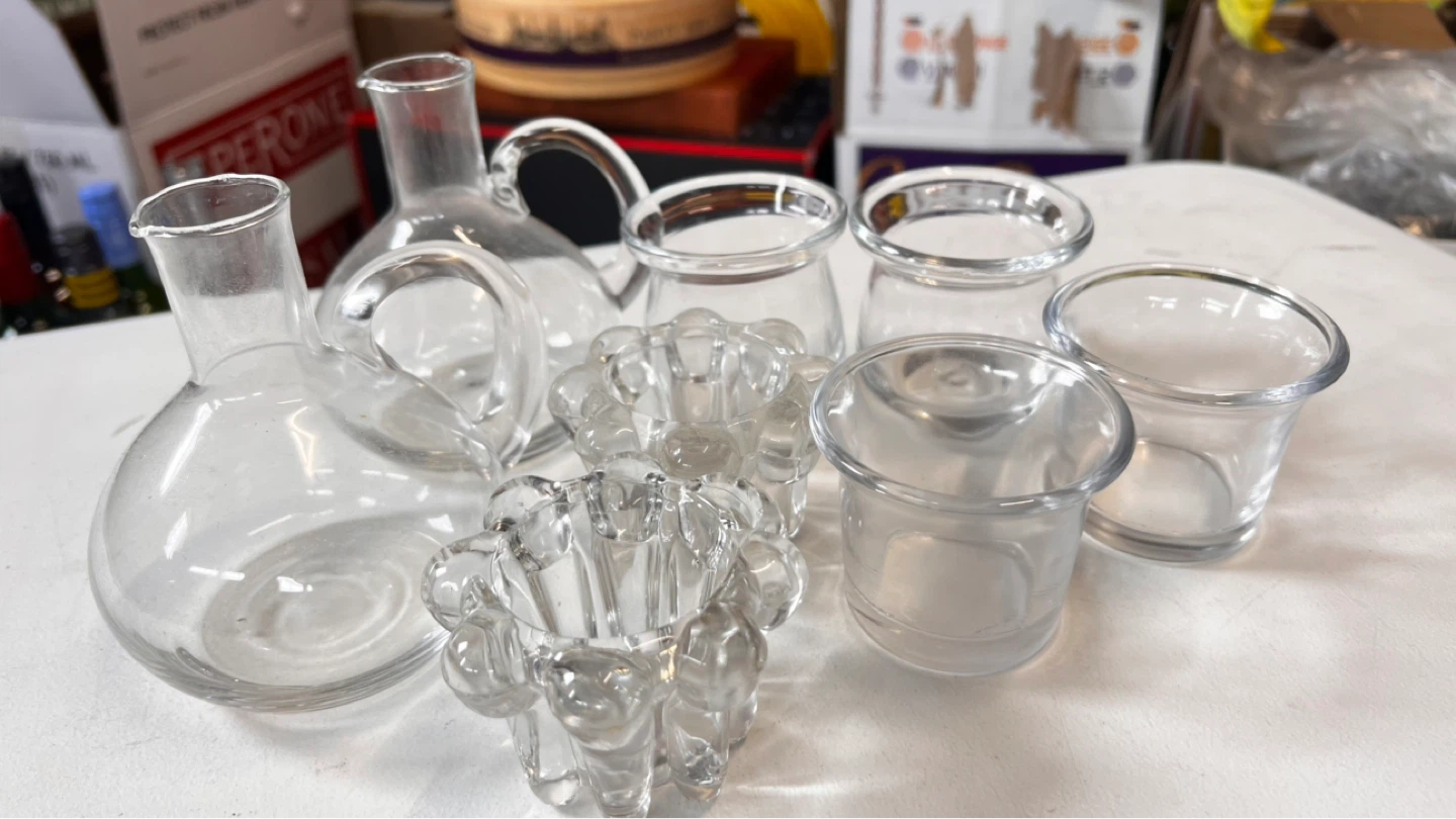 Glass Vases and Candle Holders