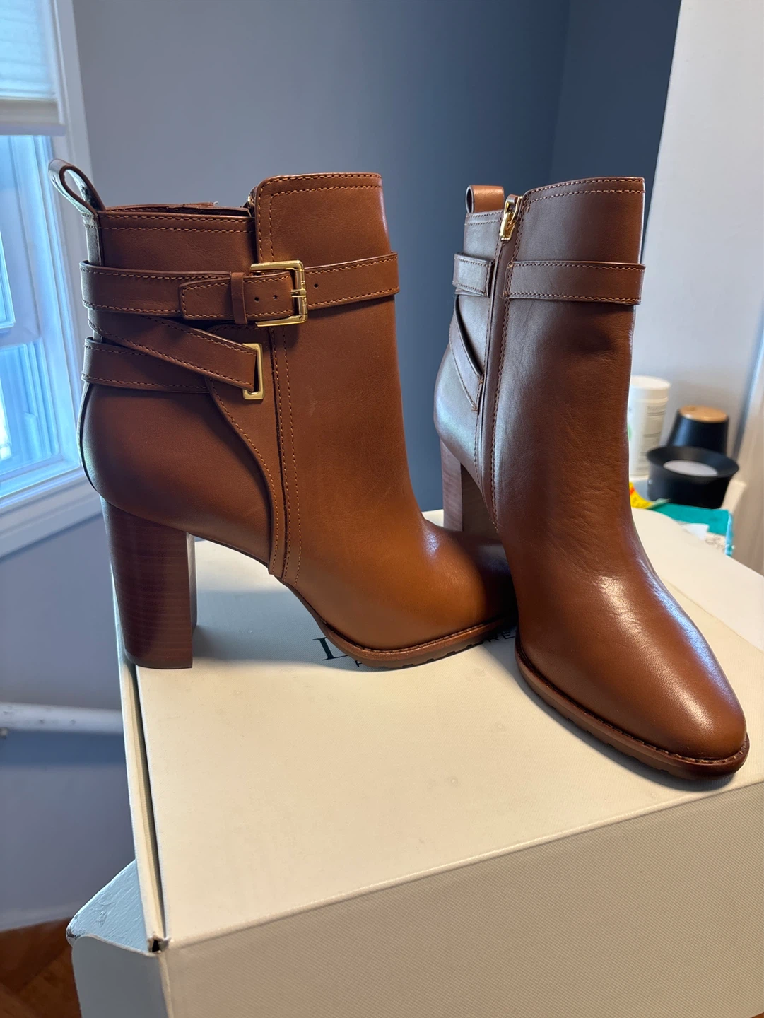 Lauren Ralph Lauren Brown Leather Ankle Boots - photo 2