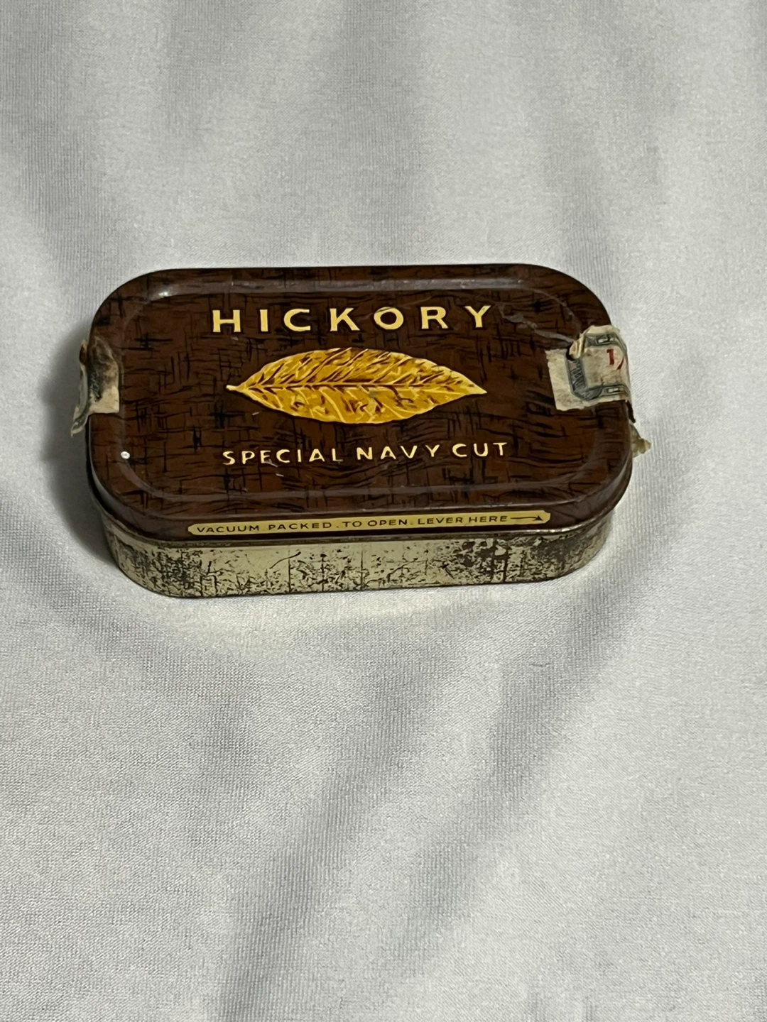 Antique Hickory Tobacco Tin