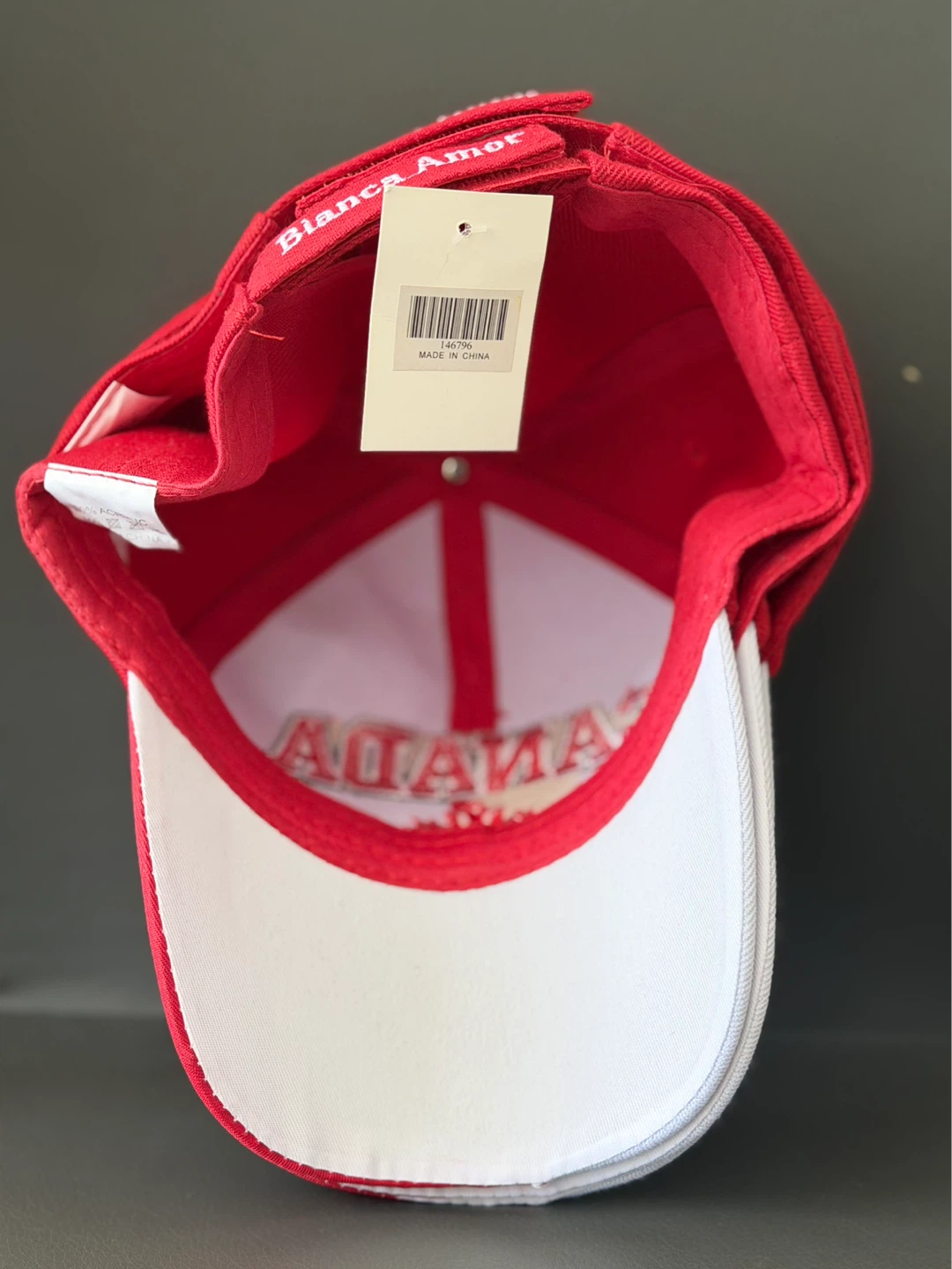 Red and White Canada Calgary Baseball Cap - photo 3