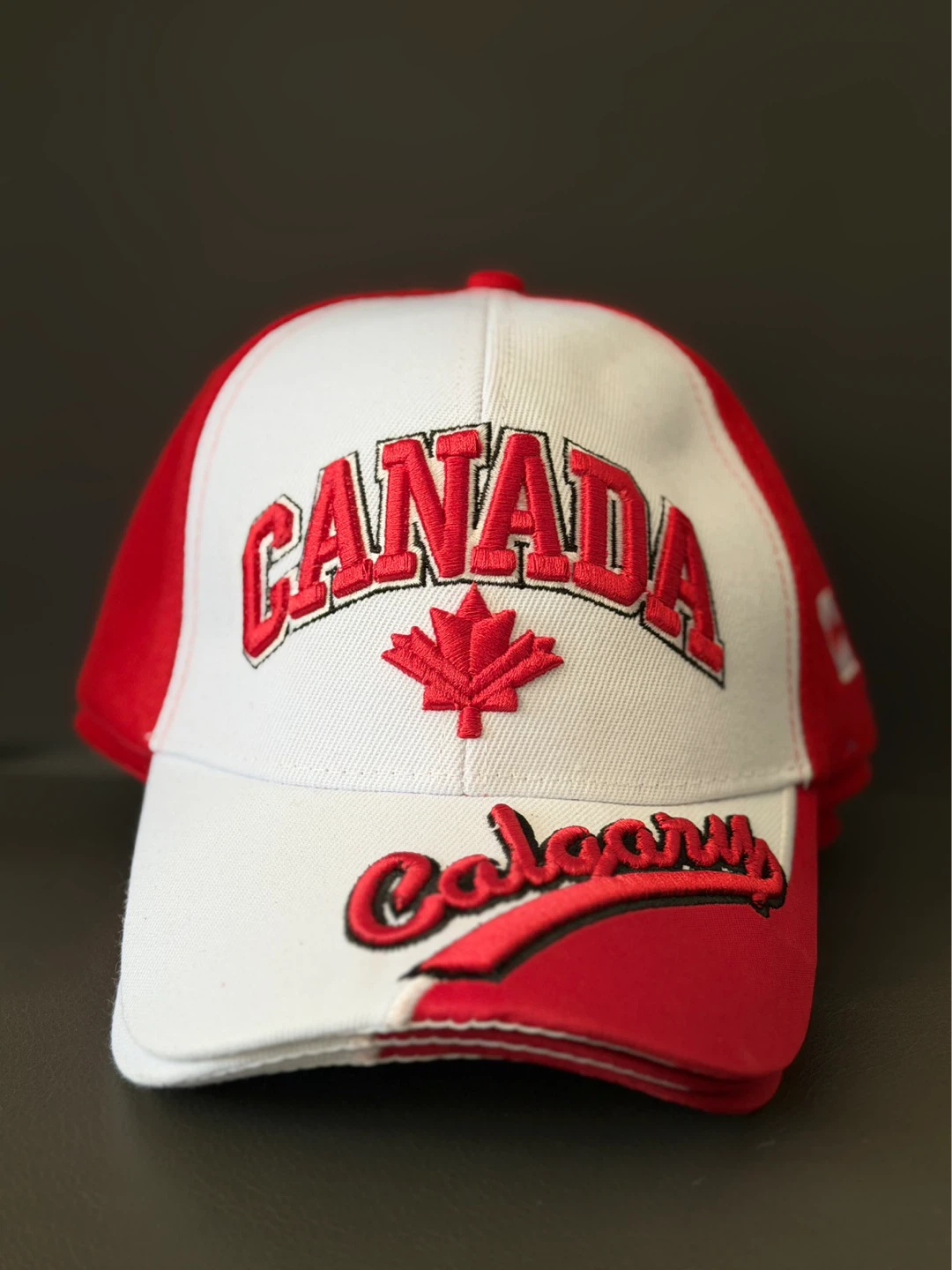 Red and White Canada Calgary Baseball Cap - photo 2
