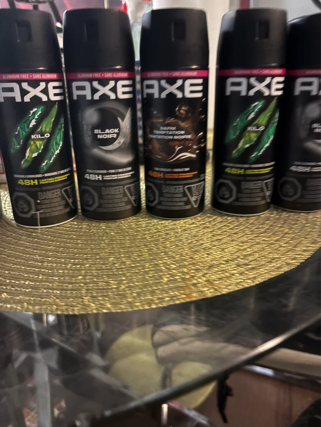 Axe Body Sprays - Kilo, Black Noir & Dark Temptation