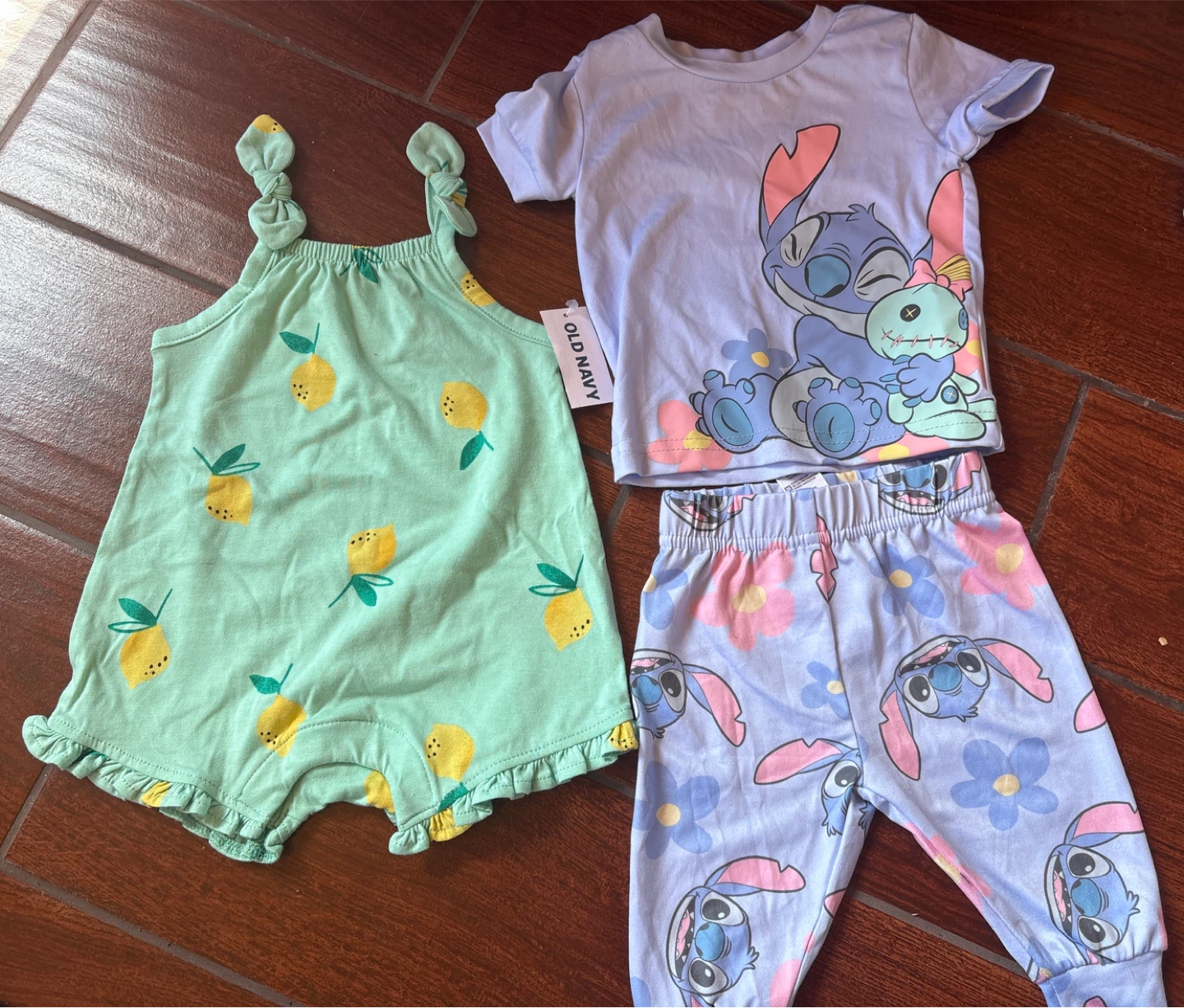 0-3M Summer Outfit BNWT & Lilo & Stitch Pajama Set