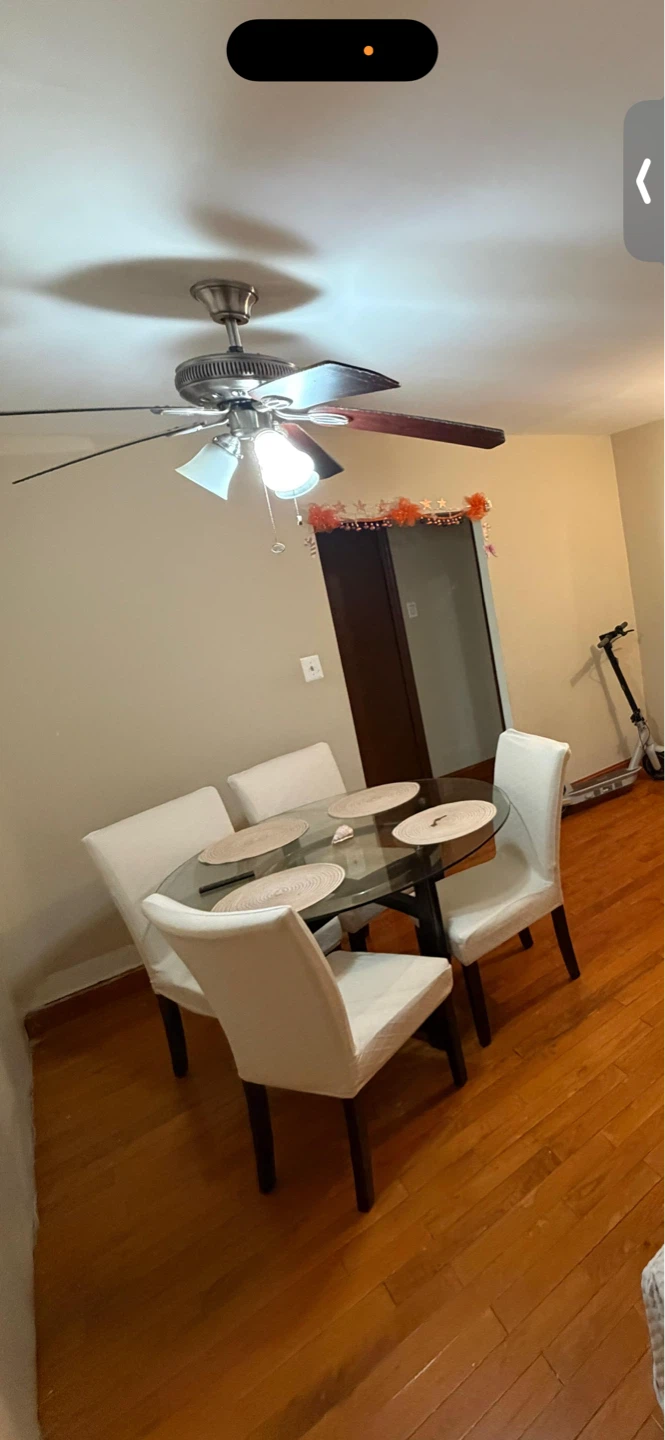 Glass Dining Table with 4 Chairs