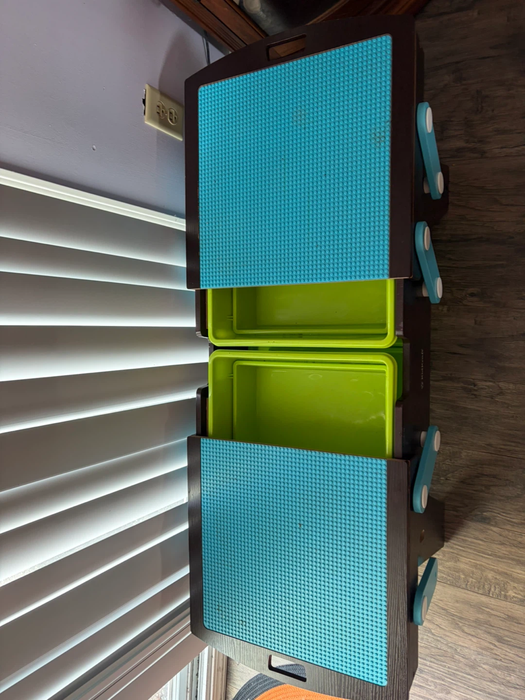 KidKraft Building Block Activity Table with Storage Bins - photo 3