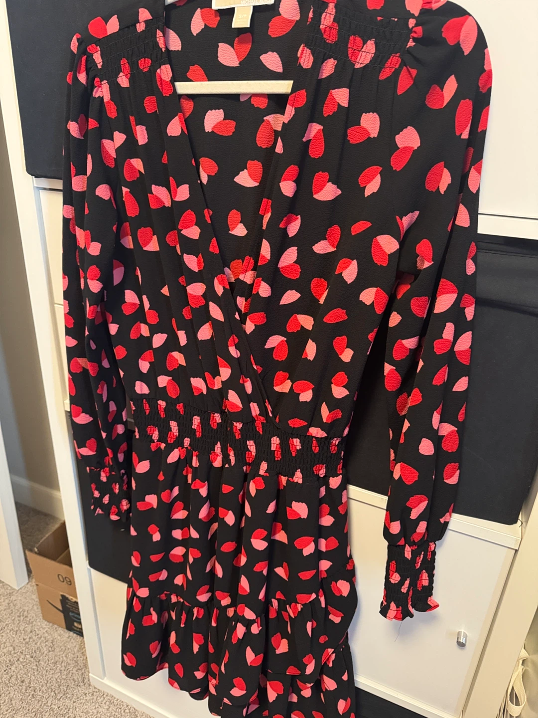 Michael Kors Black Floral Print Mini Dress Size S/P - photo 3