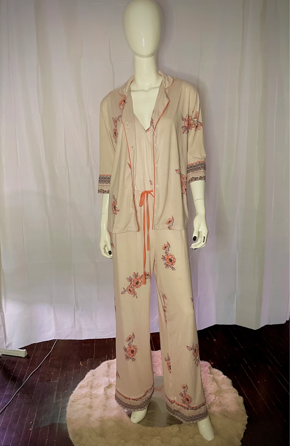 Women's Floral Pajama Set - photo 4