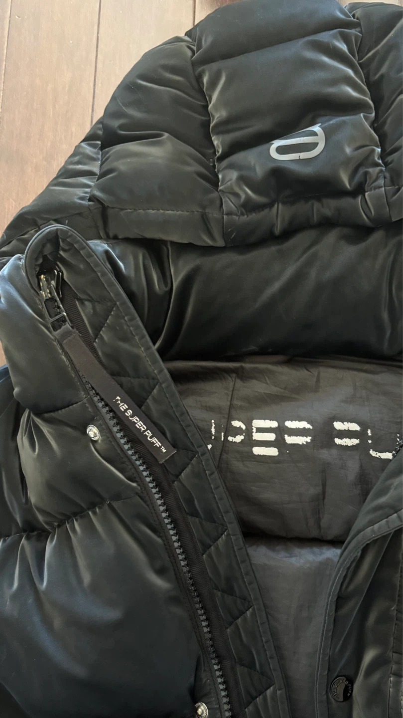 Super World "The Super Puff" Black Down Jacket - photo 2