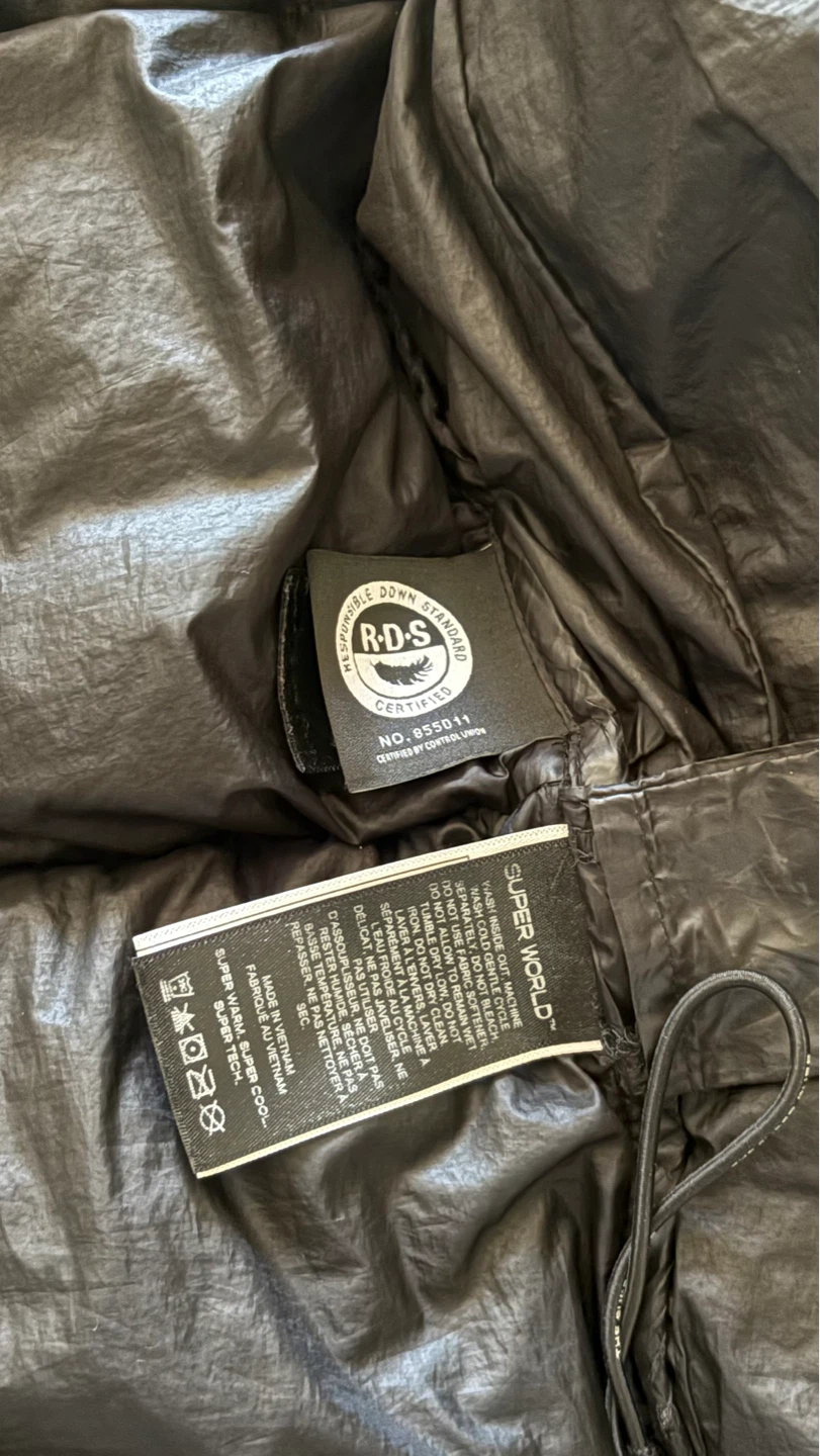 Super World "The Super Puff" Black Down Jacket - photo 3