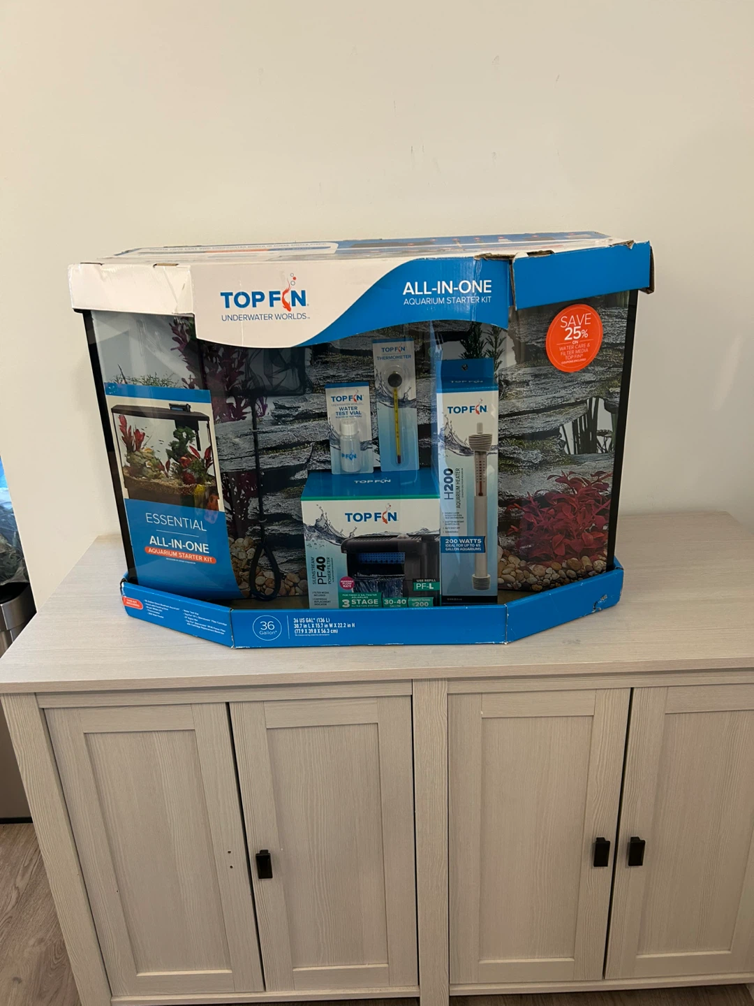 Top Fin 36 Gallon Aquarium Starter Kit and extra accessories - photo 2