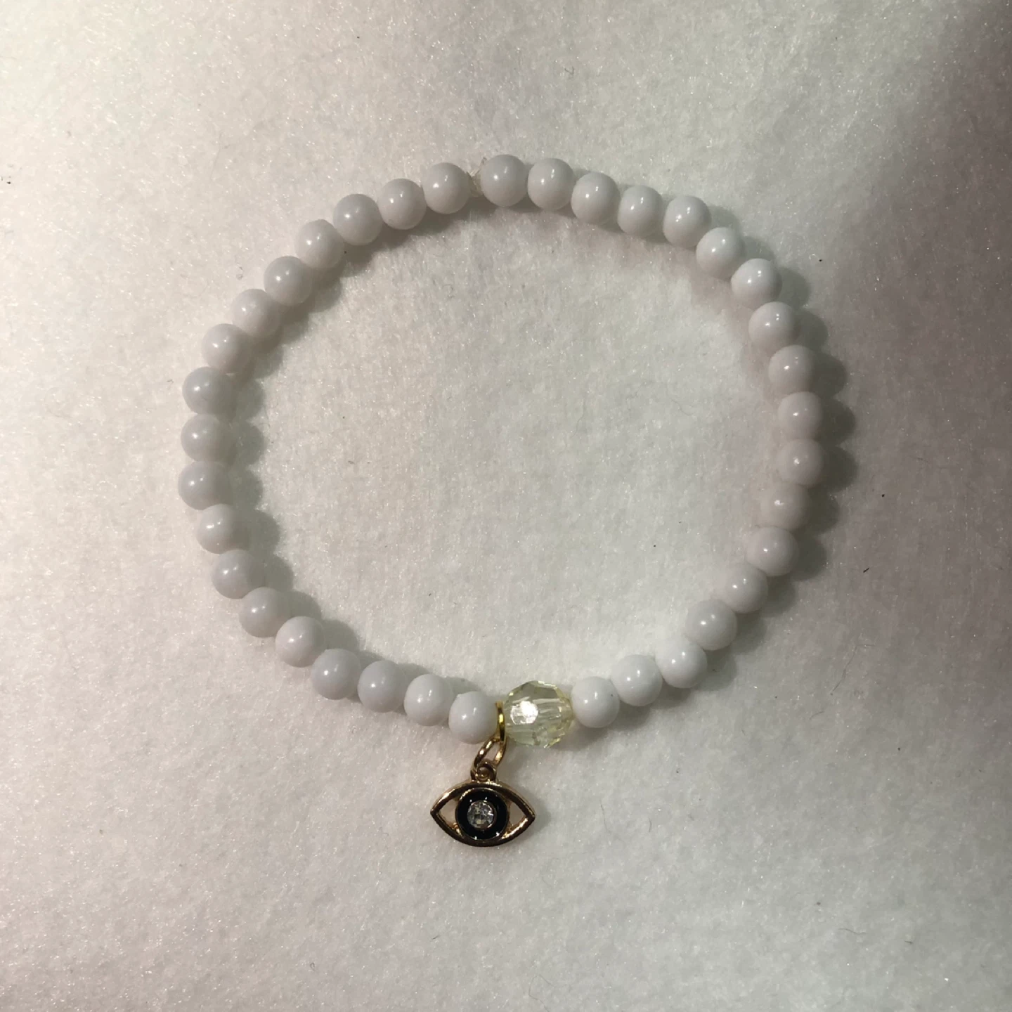 White Beaded Bracelet - photo 3