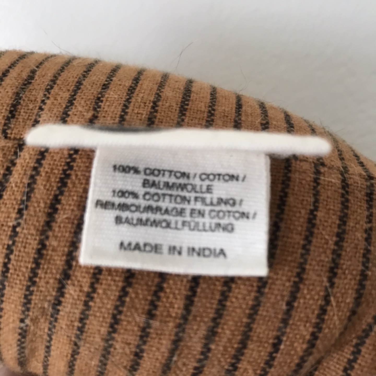 6 Seats $30 each Madam Stoltz Striped 100% Cotton Cushion - photo 3