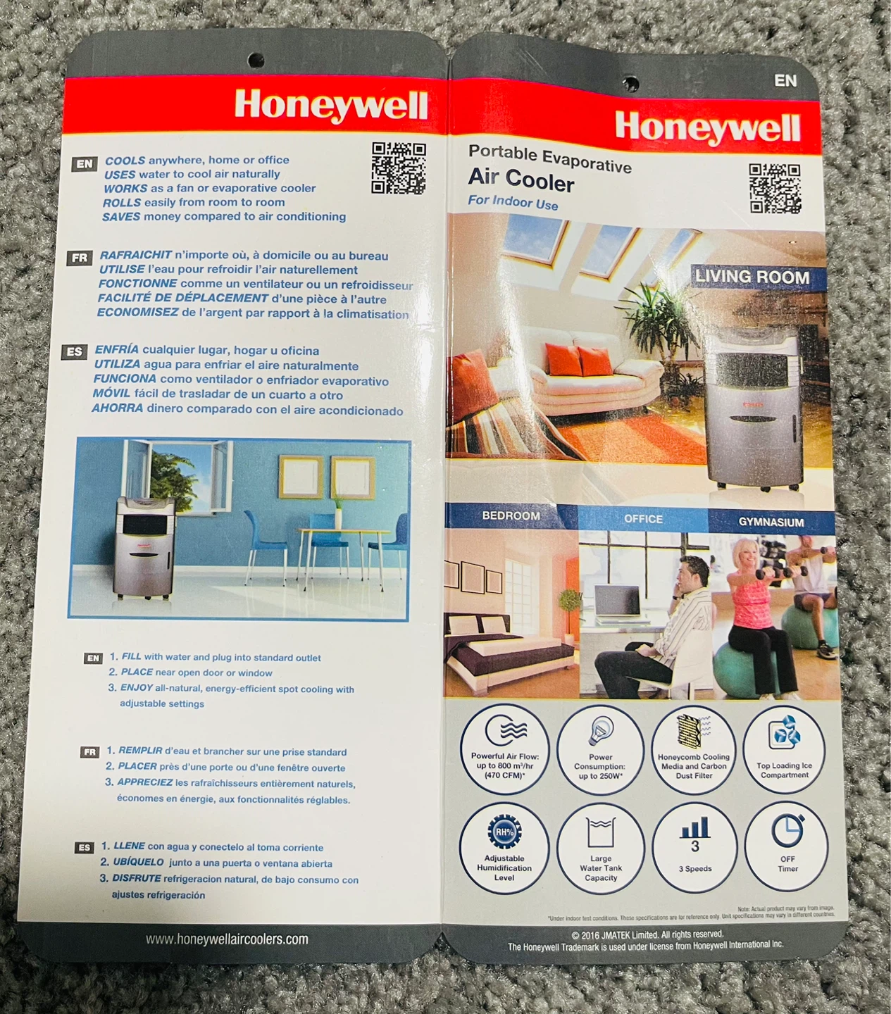 Honeywell Portable Evaporative Air Cooler - photo 3