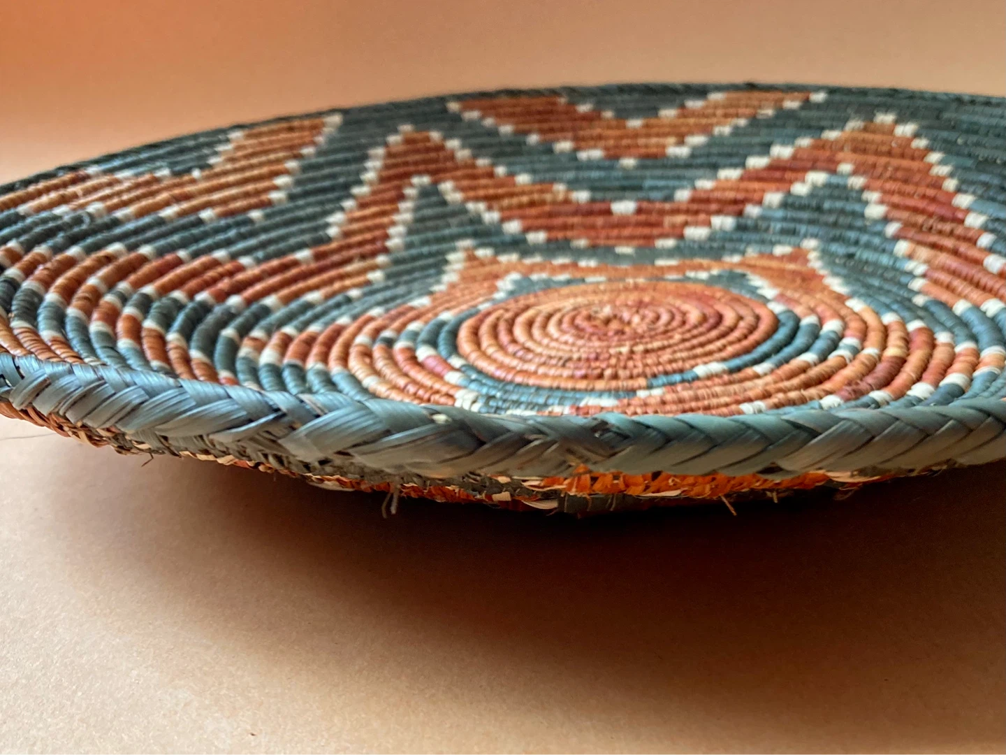 Handwoven Flat Basket