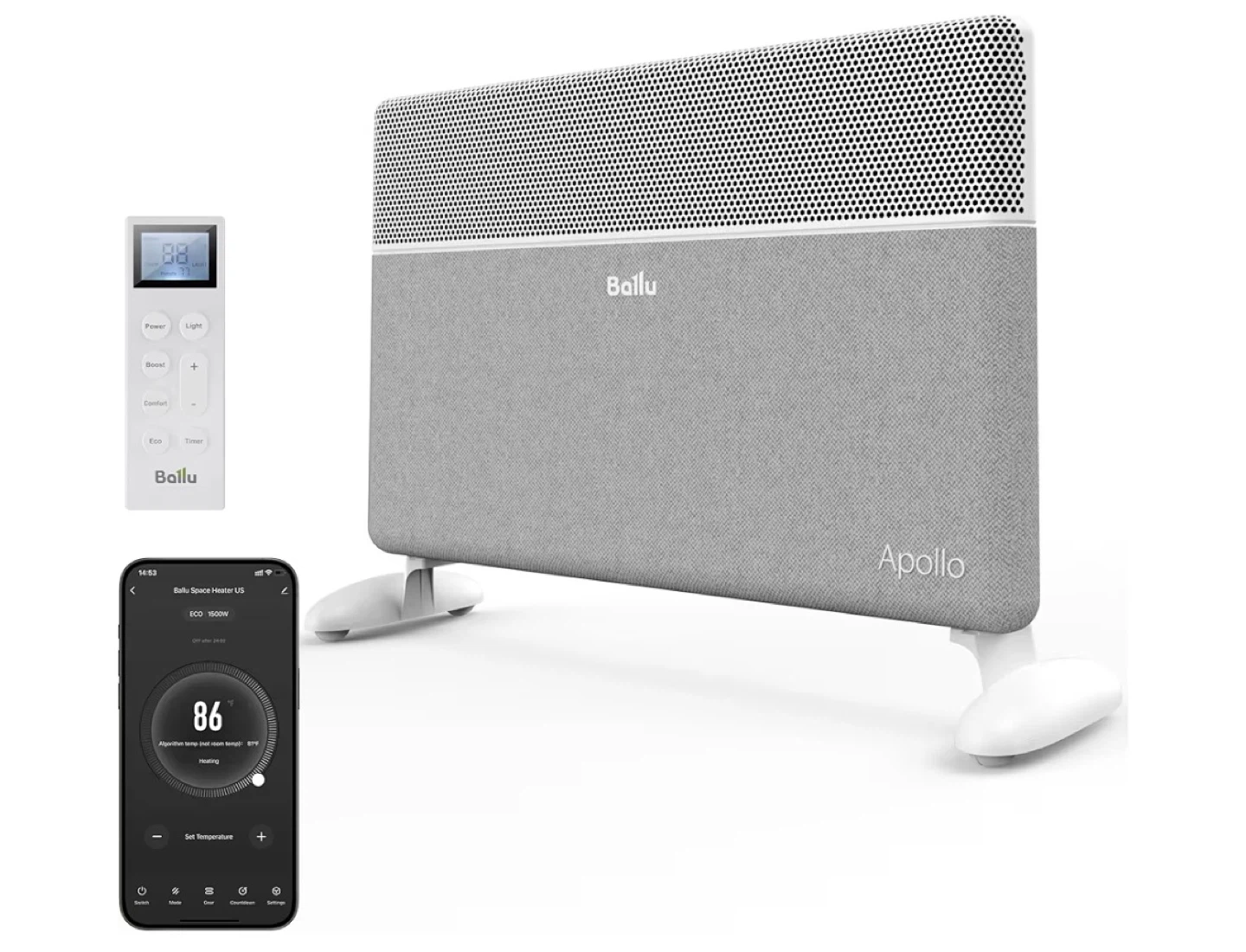 Ballu Apollo Space Heater with Remote