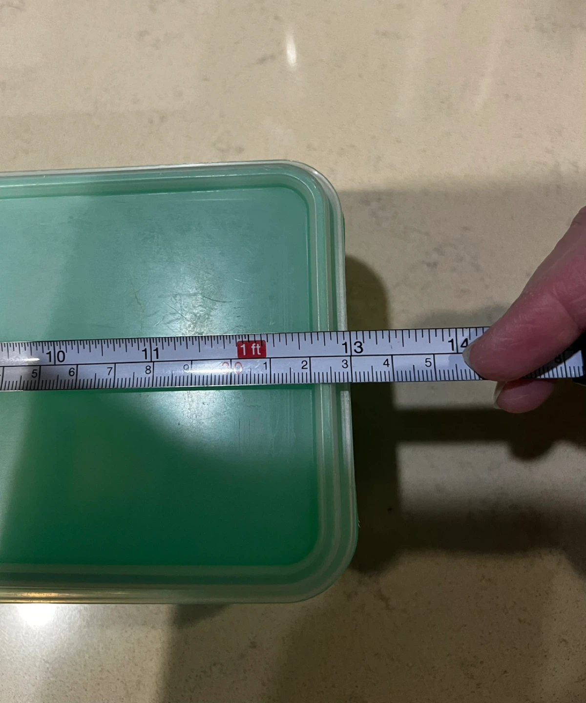 Tupperware Green Long Food Storage Container with Lid - photo 4