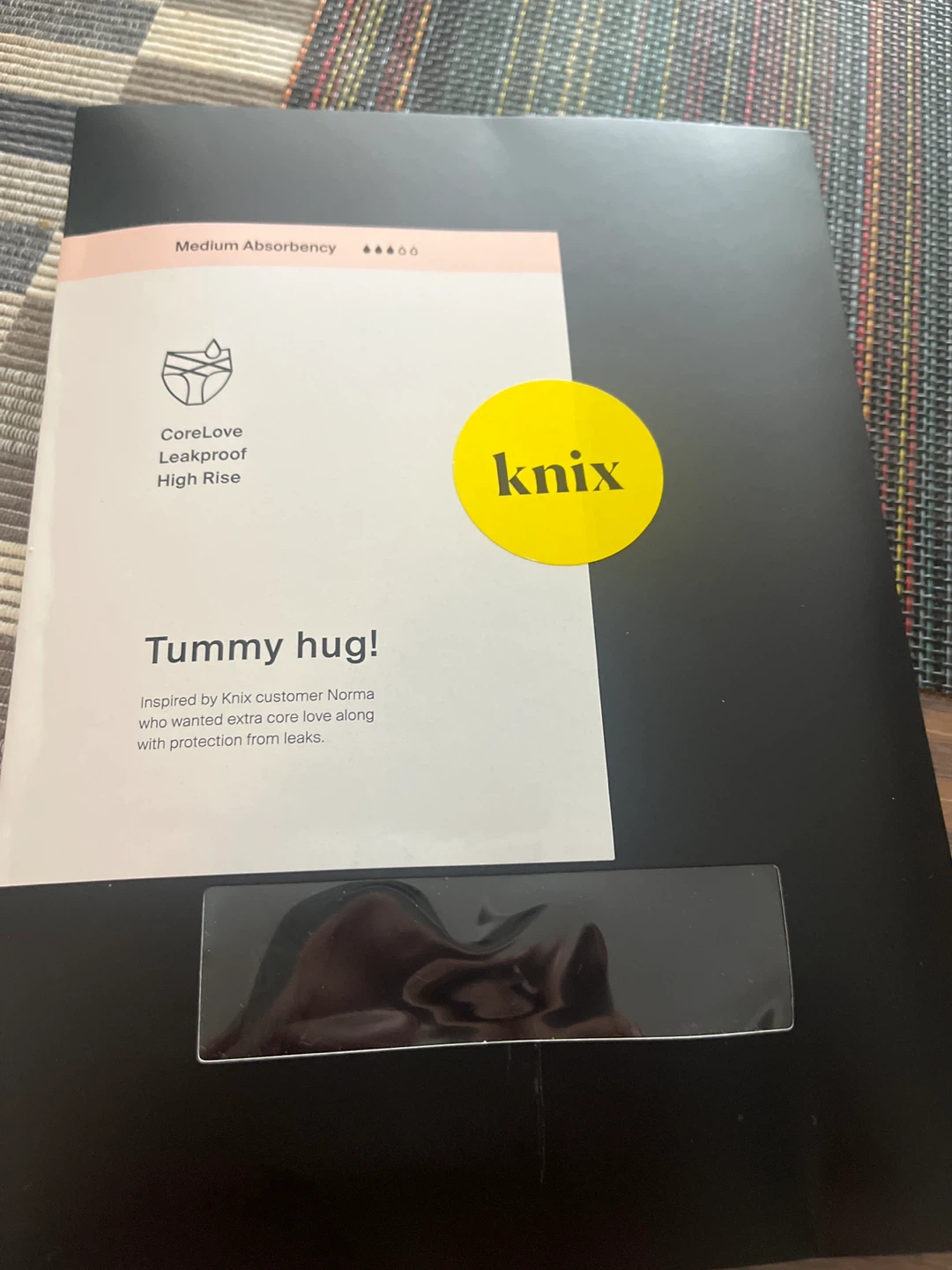 Knix CoreLove Leakproof  Rise Period Underwear - Size M - Black