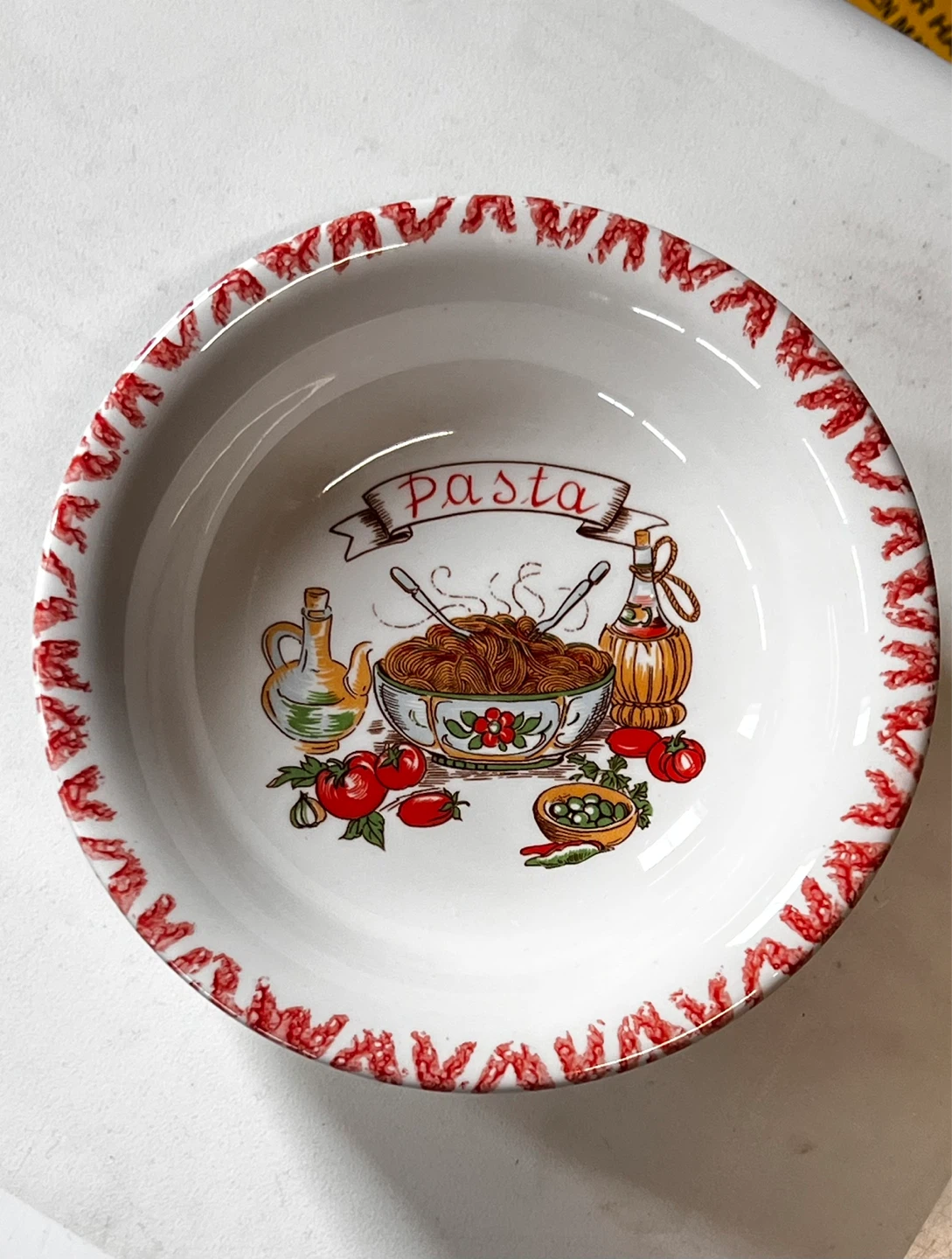 Set of 6 Vintage "Pasta" Bowls