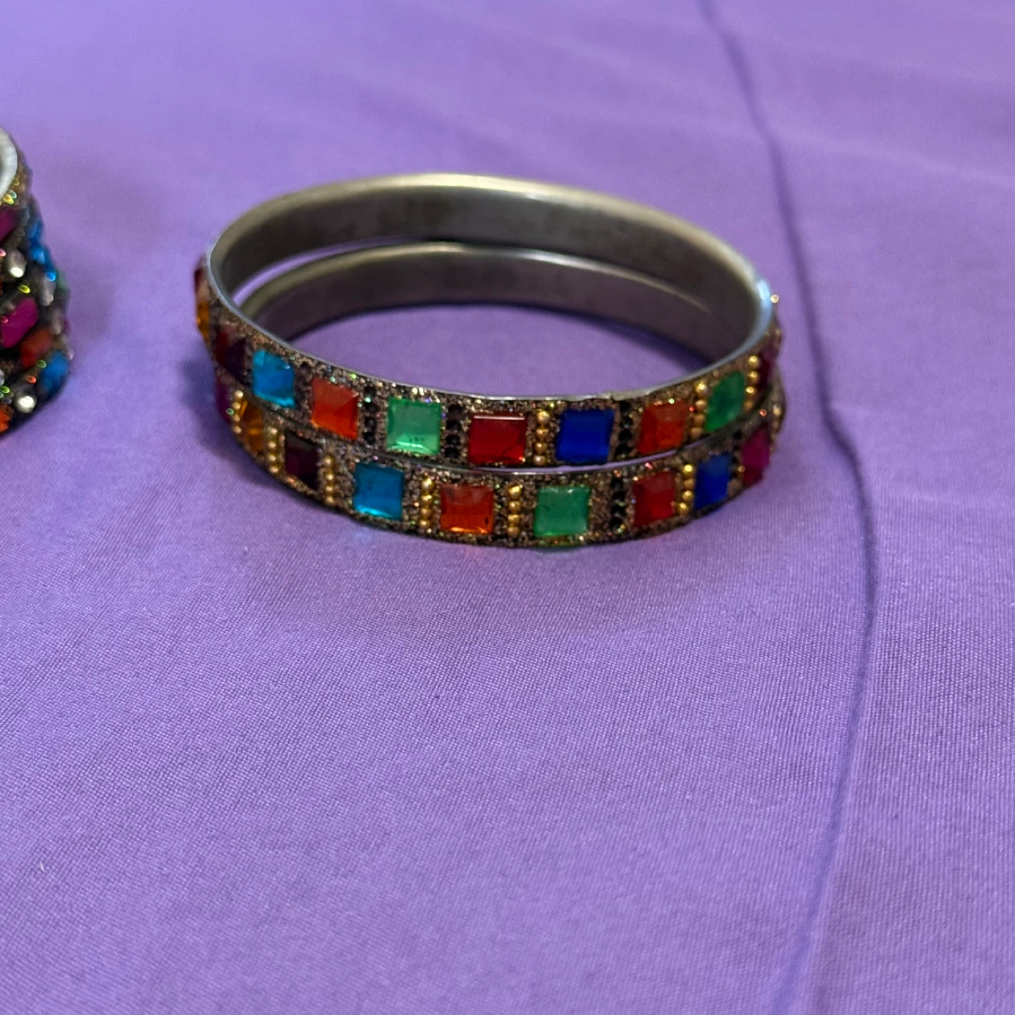 Set of 6 jewelled bangles - photo 4