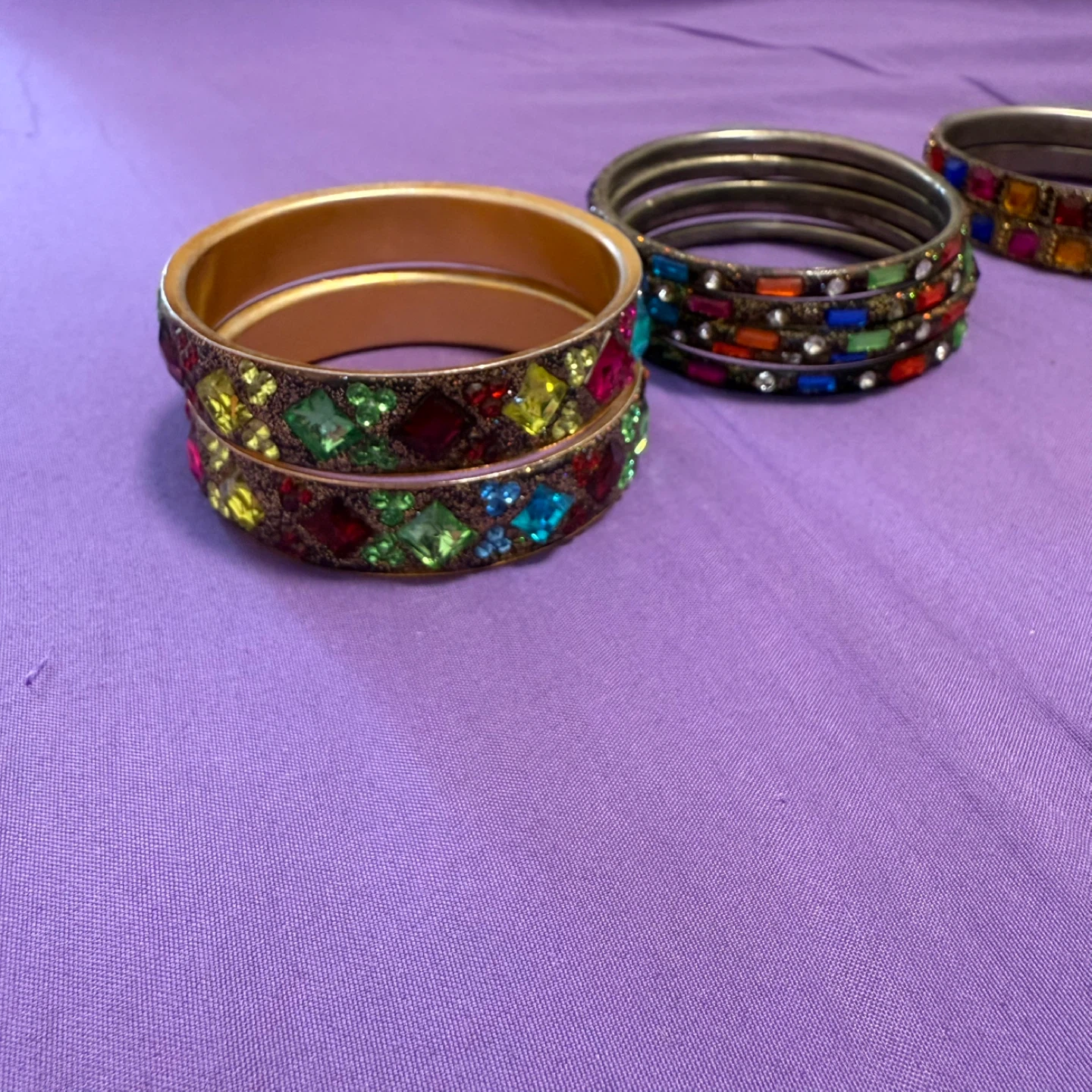 Set of 6 jewelled bangles - photo 5