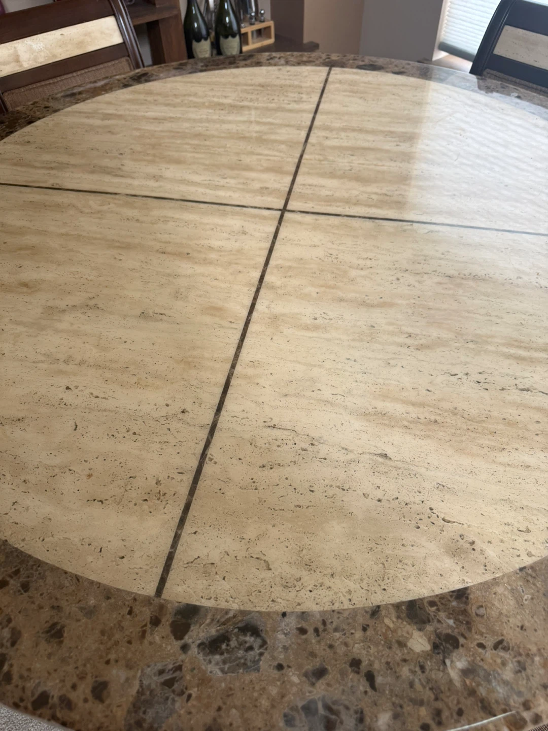 Marble Top Dining Table with 4 Chairs - photo 2