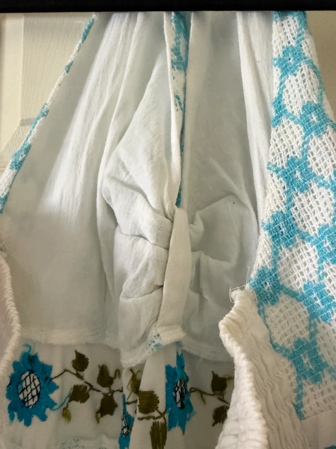 White and Blue Halter Dress - photo 5