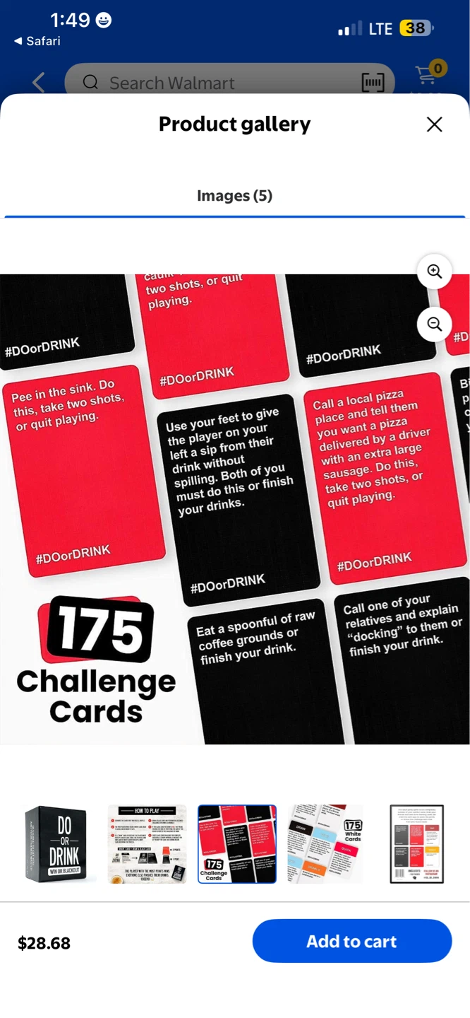 Do Or Drink Win Or Blackout Party Game Cards - photo 3