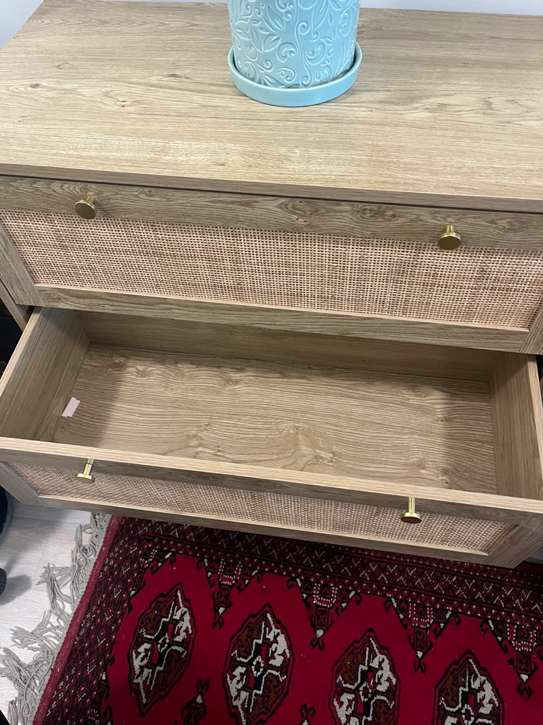 3-Drawer Rattan Dresser - photo 3