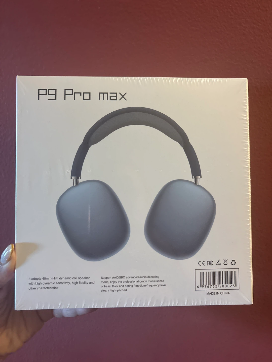New P9 Pro max Wireless Headphones BLUE - photo 2